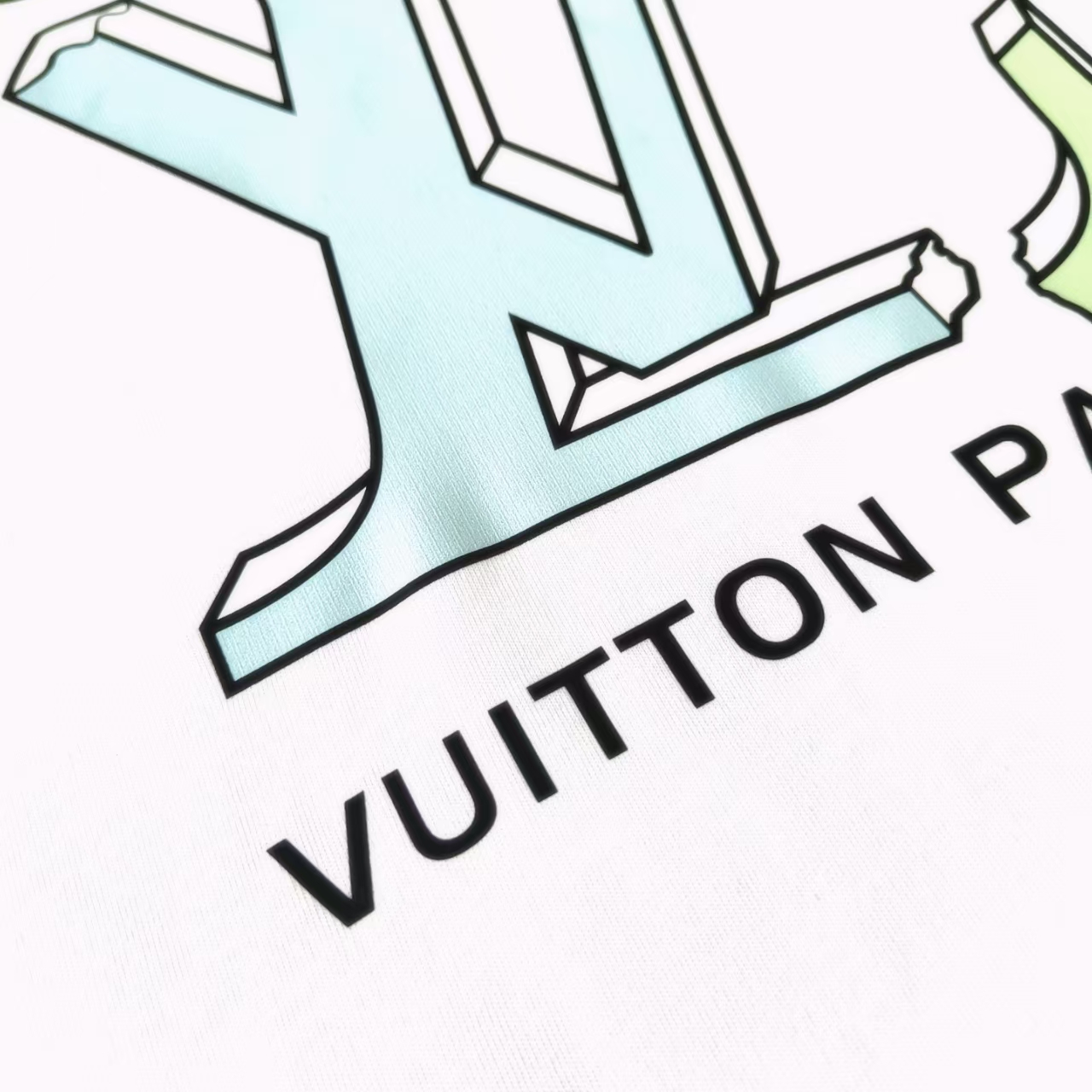 Louis Vuitton/路易威登 断裂logo印花短袖T桖