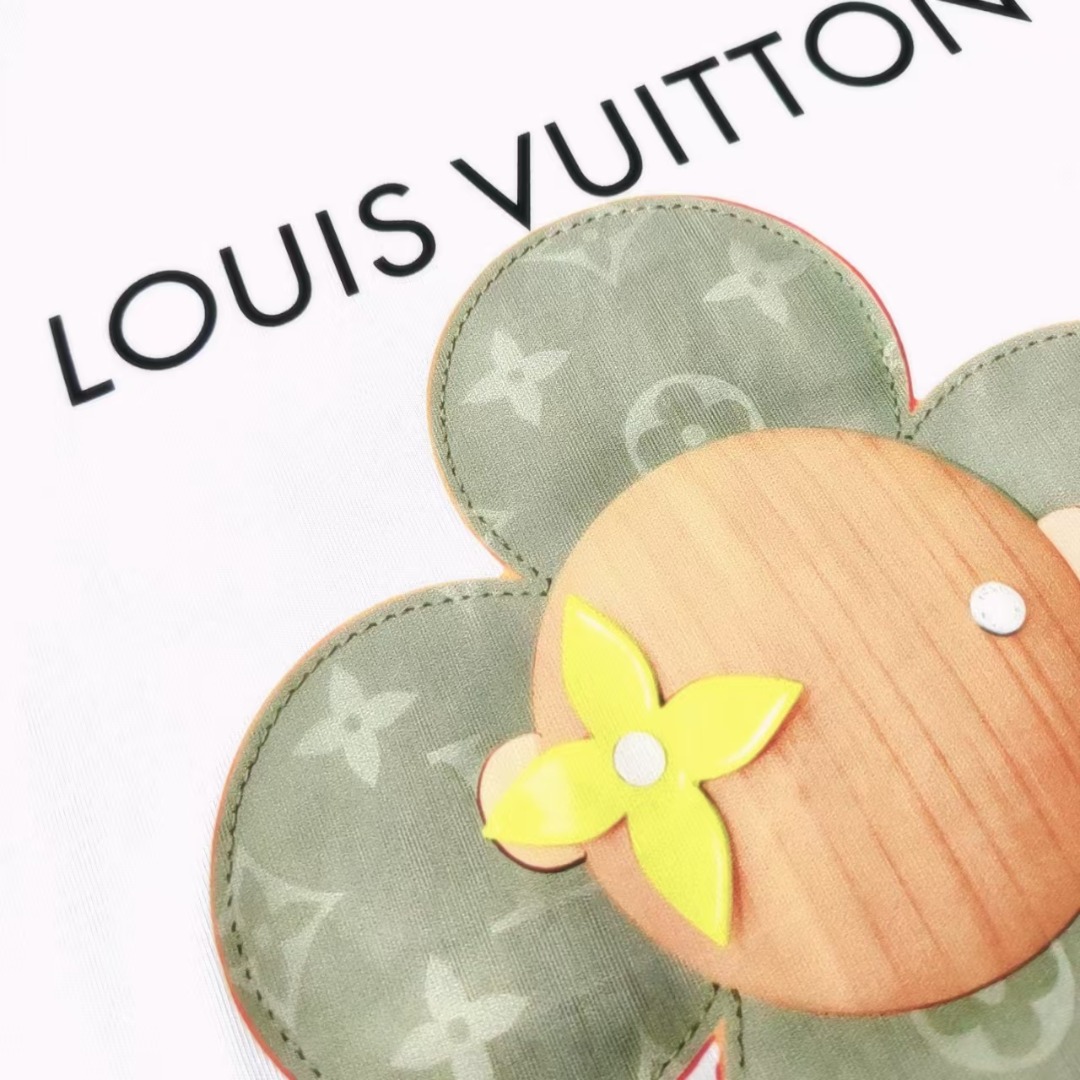 Louis Vuitton/路易威登 向日葵标识logo印花短袖T桖
