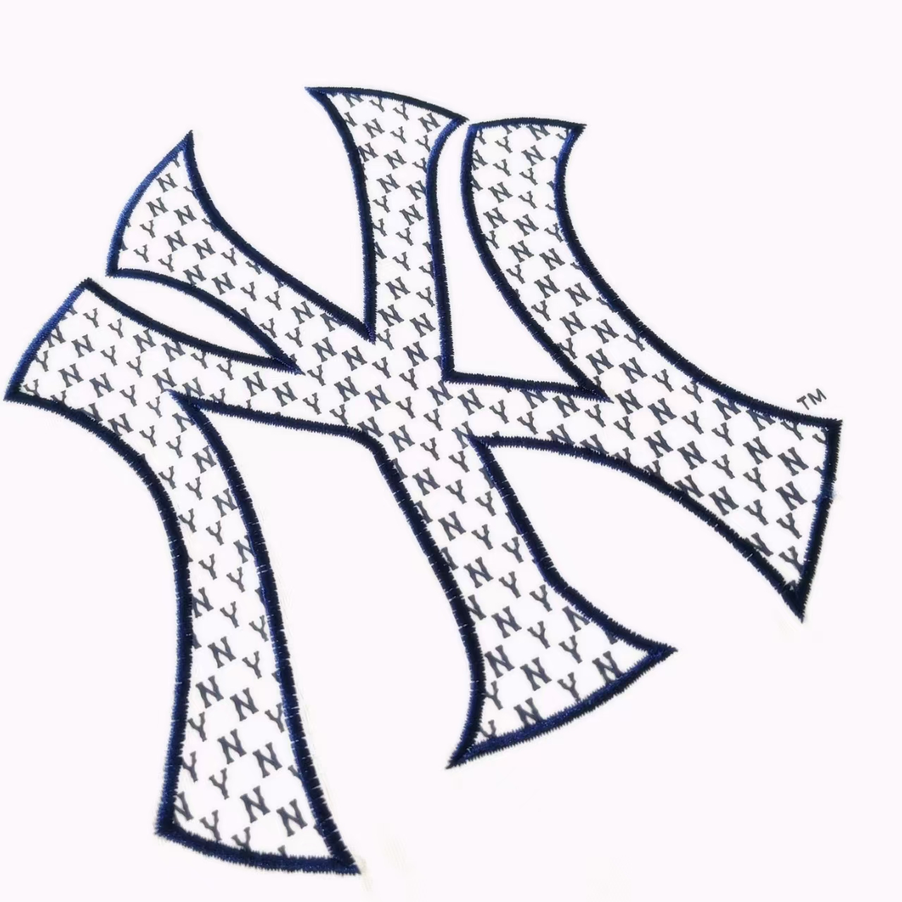MLB 前贴布后刺绣logo字母T恤 浅蓝