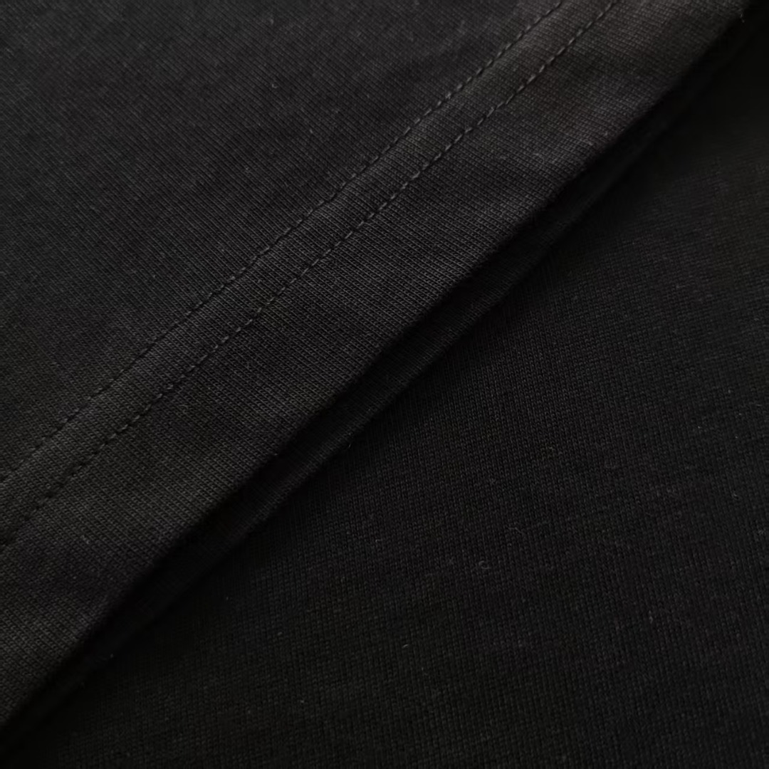 Gucci/古驰 双Glogo刺绣小标短袖黑色 杏色