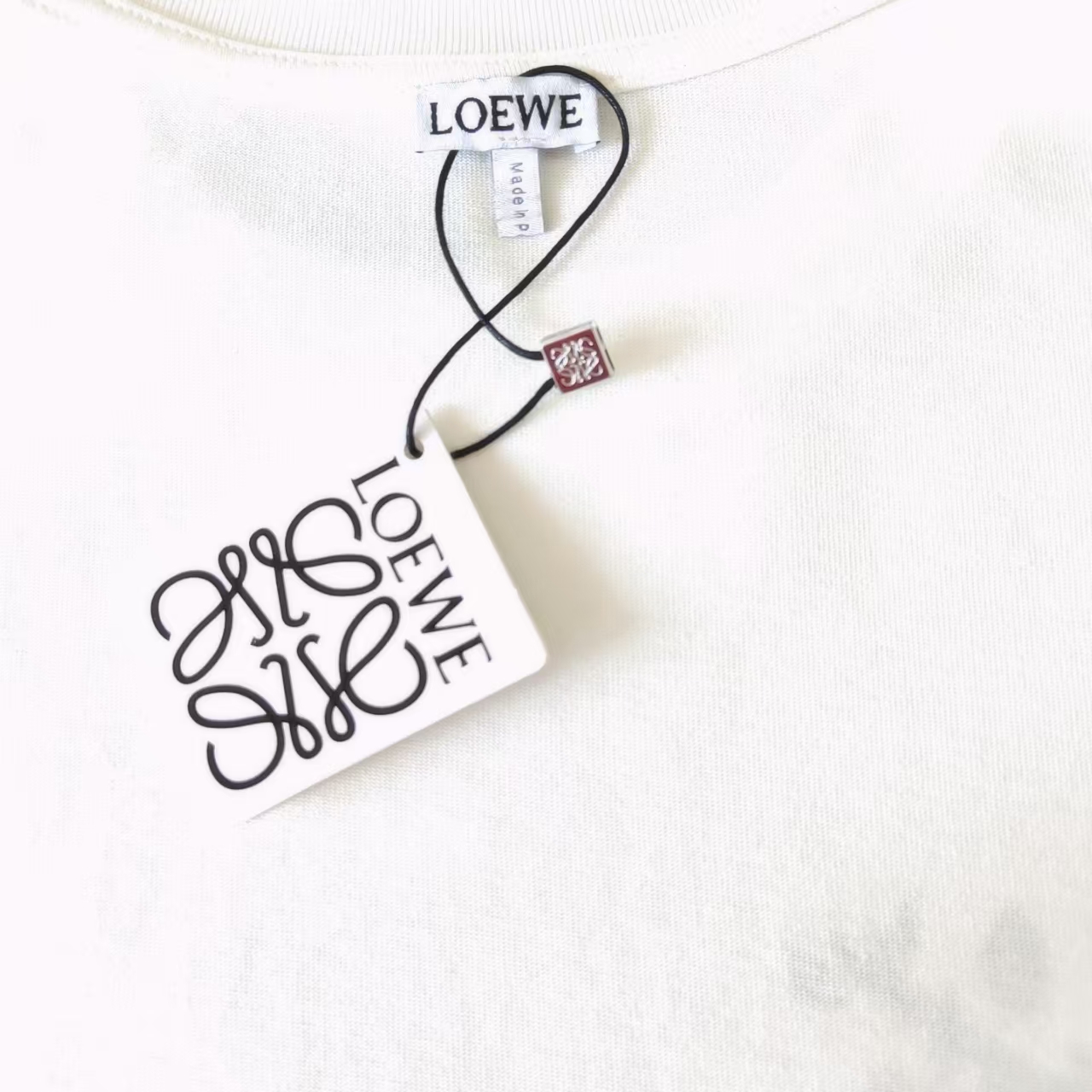 LOEWE/罗意威 涂鸦喜上枝头logo短袖T恤