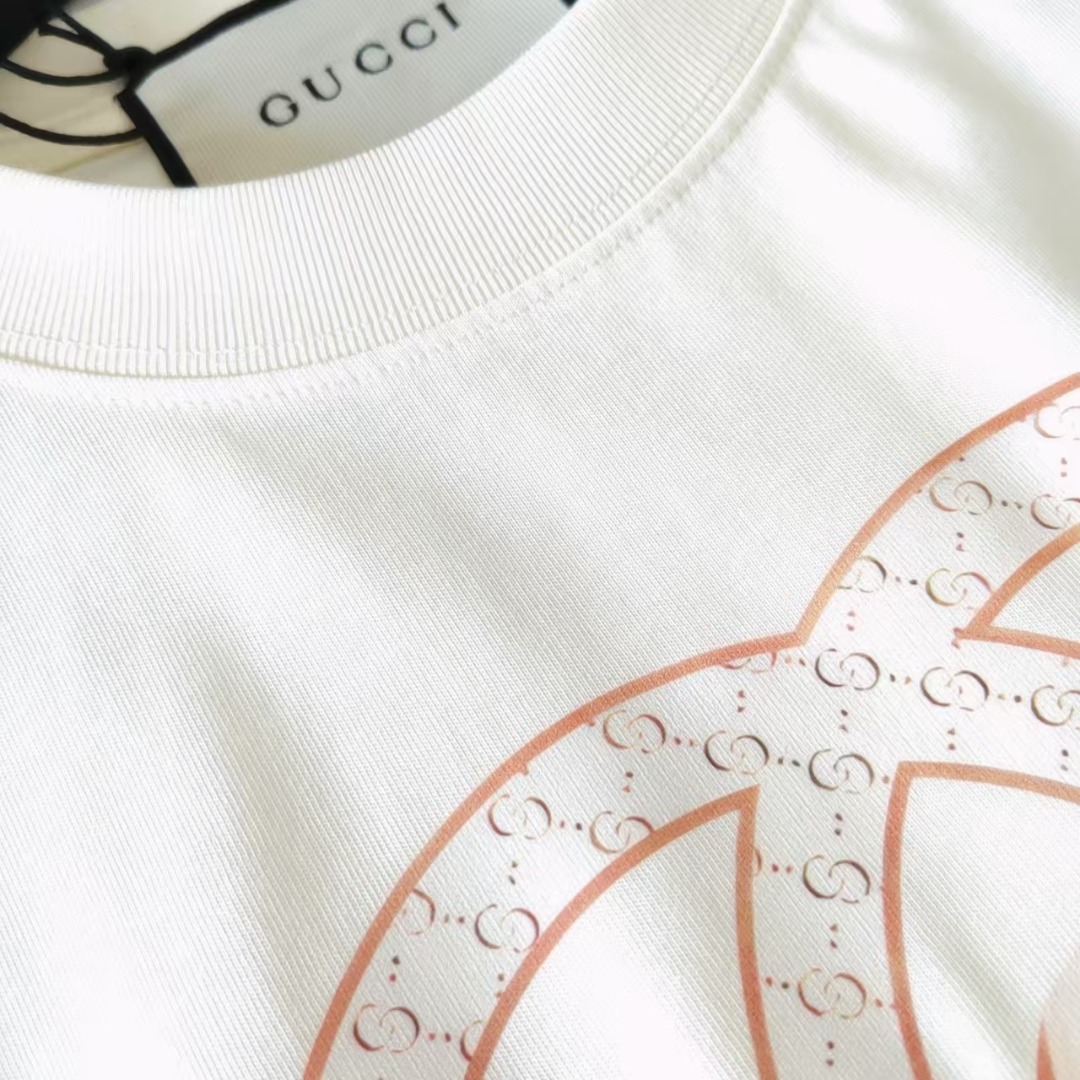 GUCCI 古驰 双Glogo小熊印花短袖
