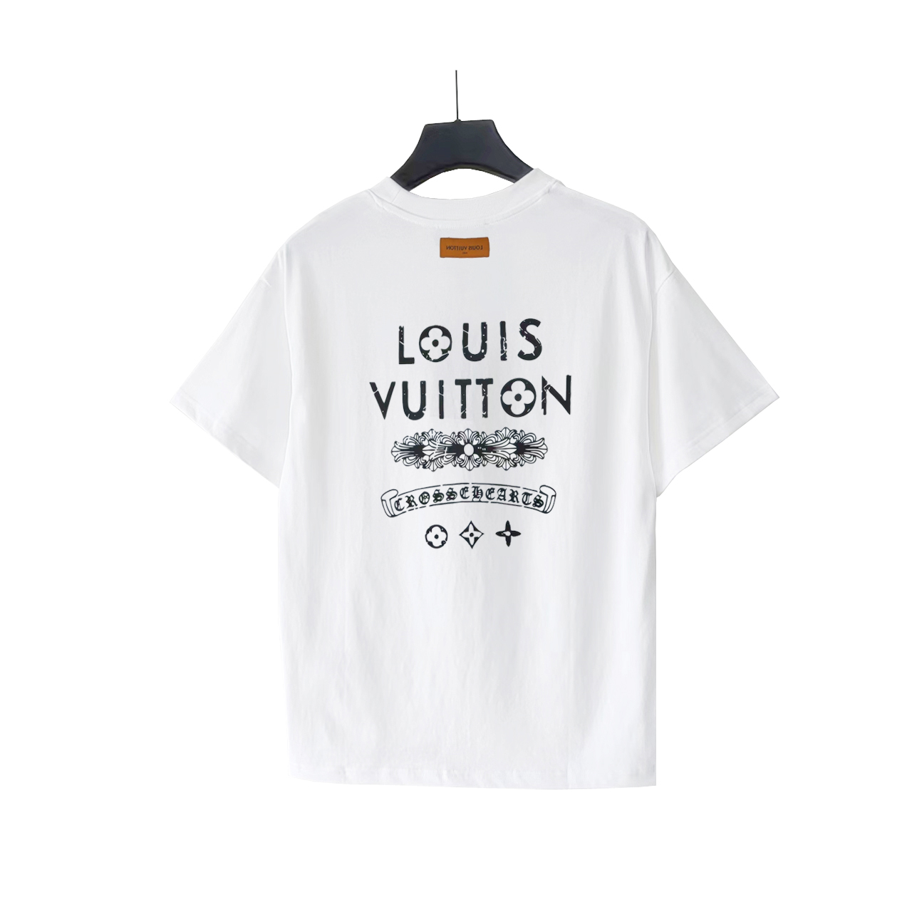 Louis Vuitton/路易威登 字母logo标识前后幅印花短袖
