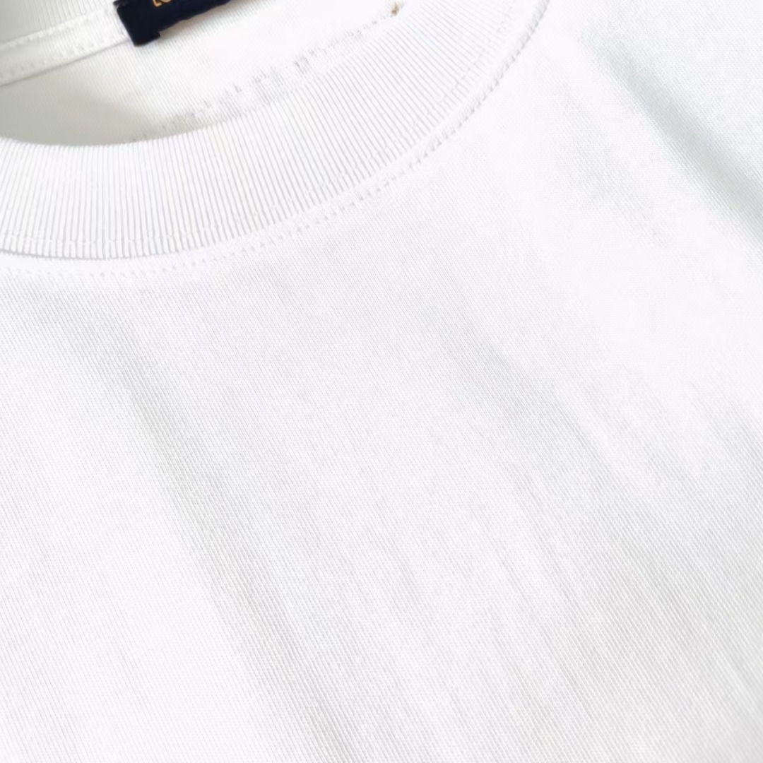 Louis Vuitton/路易威登 字母logo标识前后幅印花短袖