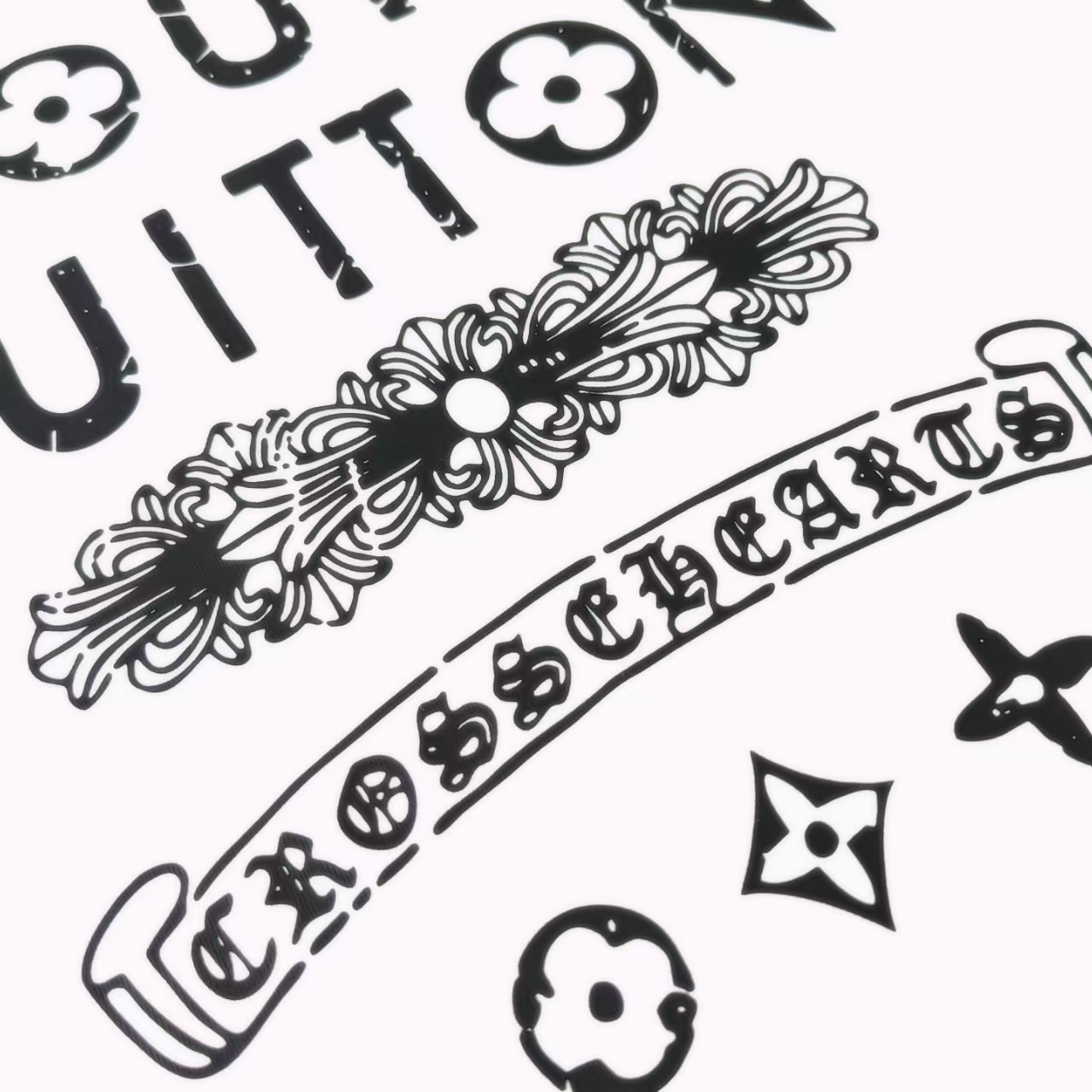 Louis Vuitton/路易威登 字母logo标识前后幅印花短袖