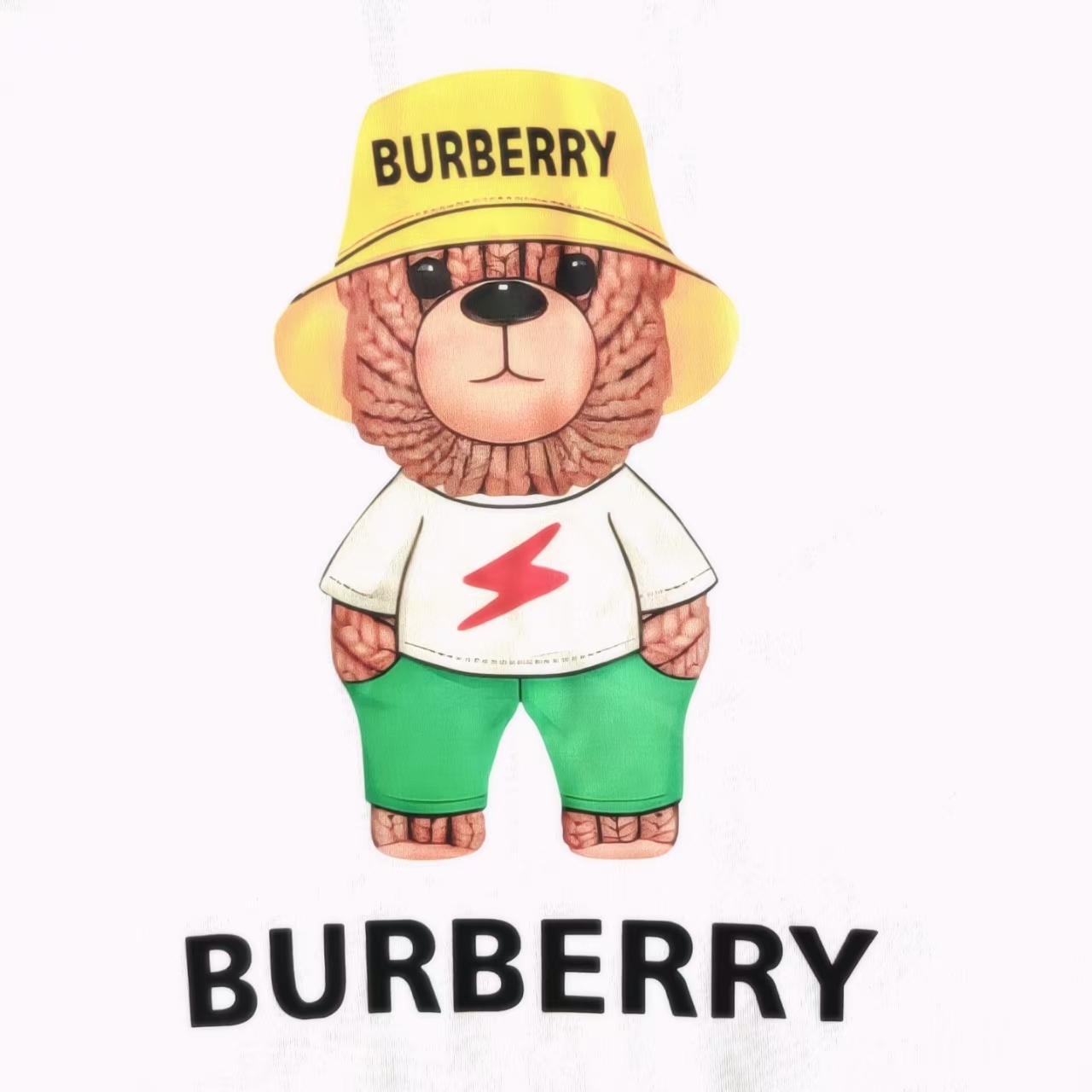 BURBERRY 巴宝莉 卡通带帽小熊短袖T恤