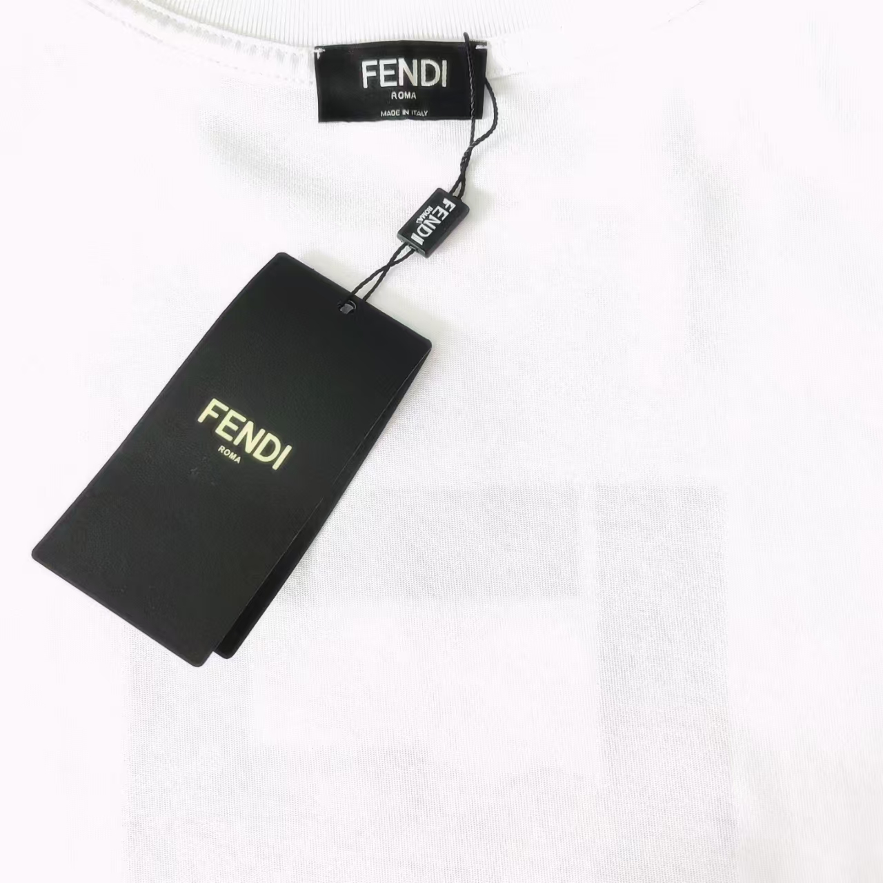 FENDI/芬迪 双FF公仔熊印花短袖