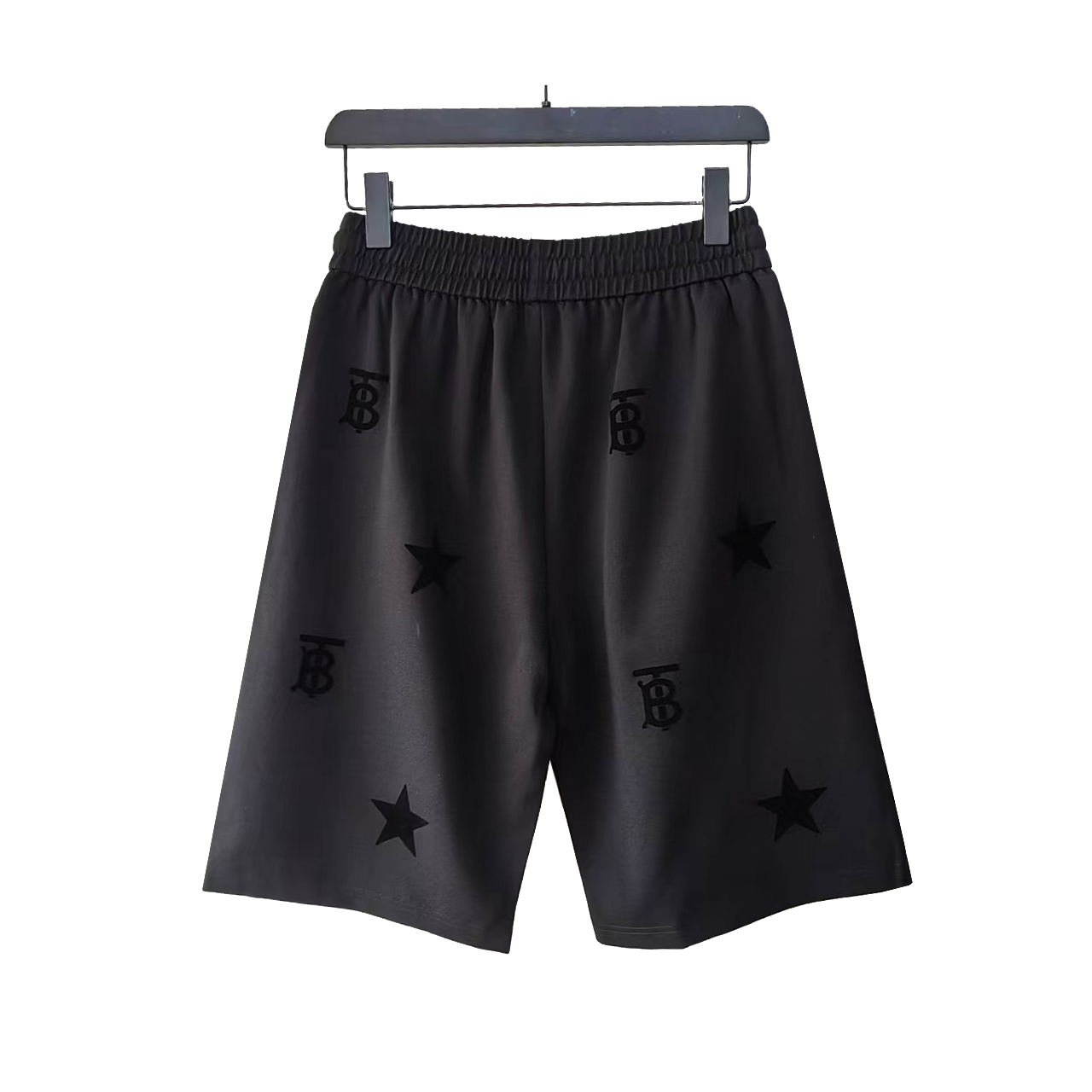 BURBERRY/巴宝莉 植绒TB字母logo休闲短裤