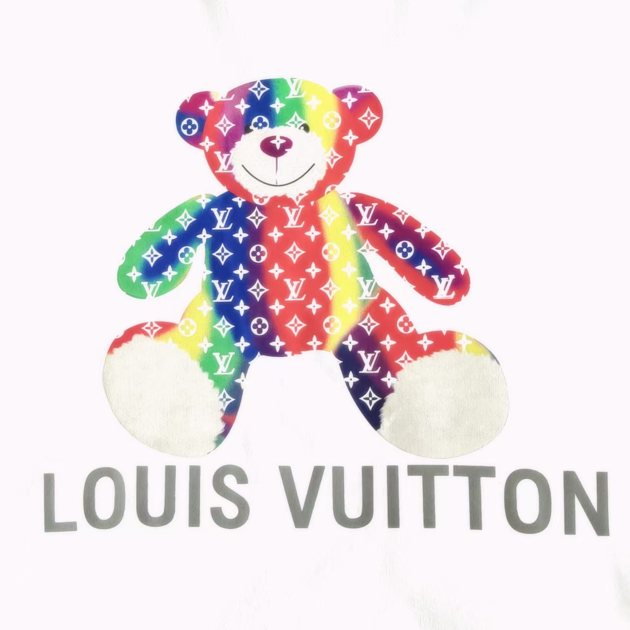 LouisVuitto/路易威登 炫彩小熊logo印花短袖T恤