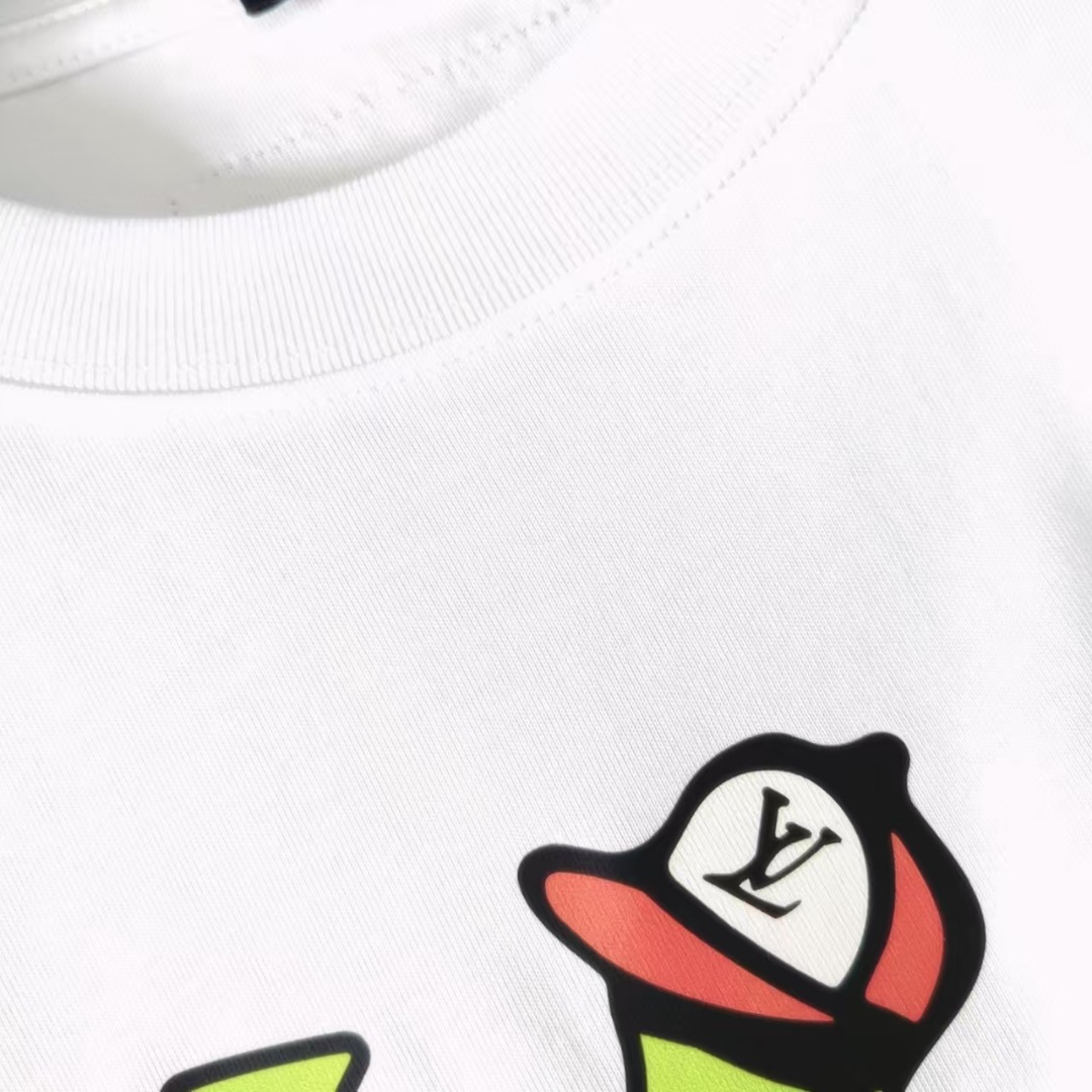 Louis Vuit*on/路易威登 卡通系列logo短袖T桖