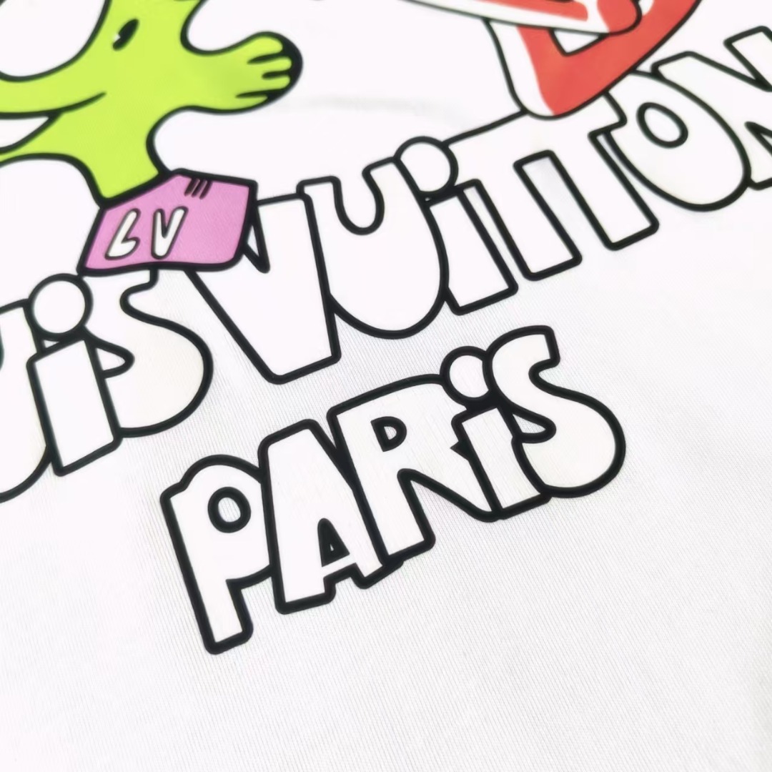 Louis Vuit*on/路易威登 卡通系列logo短袖T桖