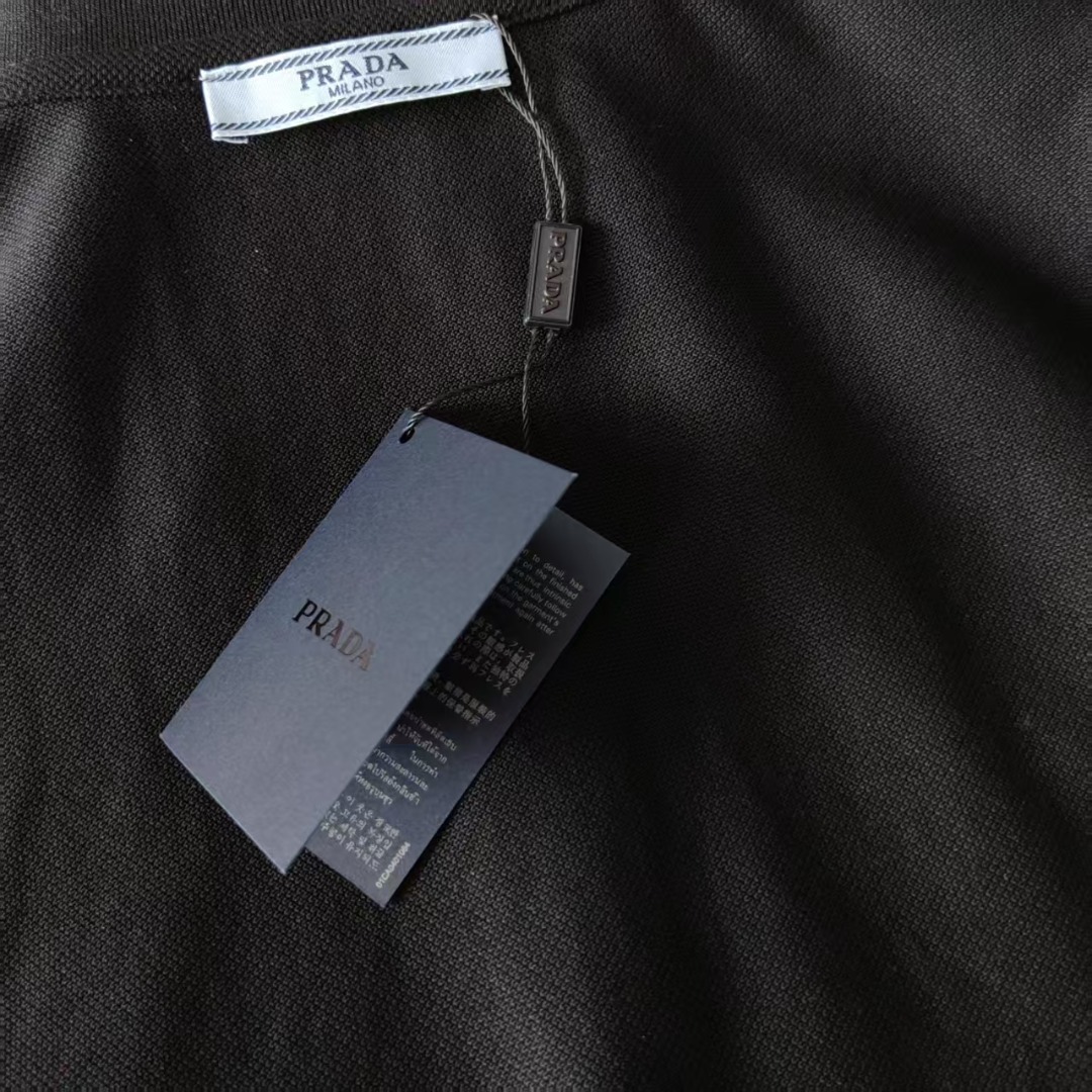 PRADA/ 普拉达 经典三角标Polo衫短袖