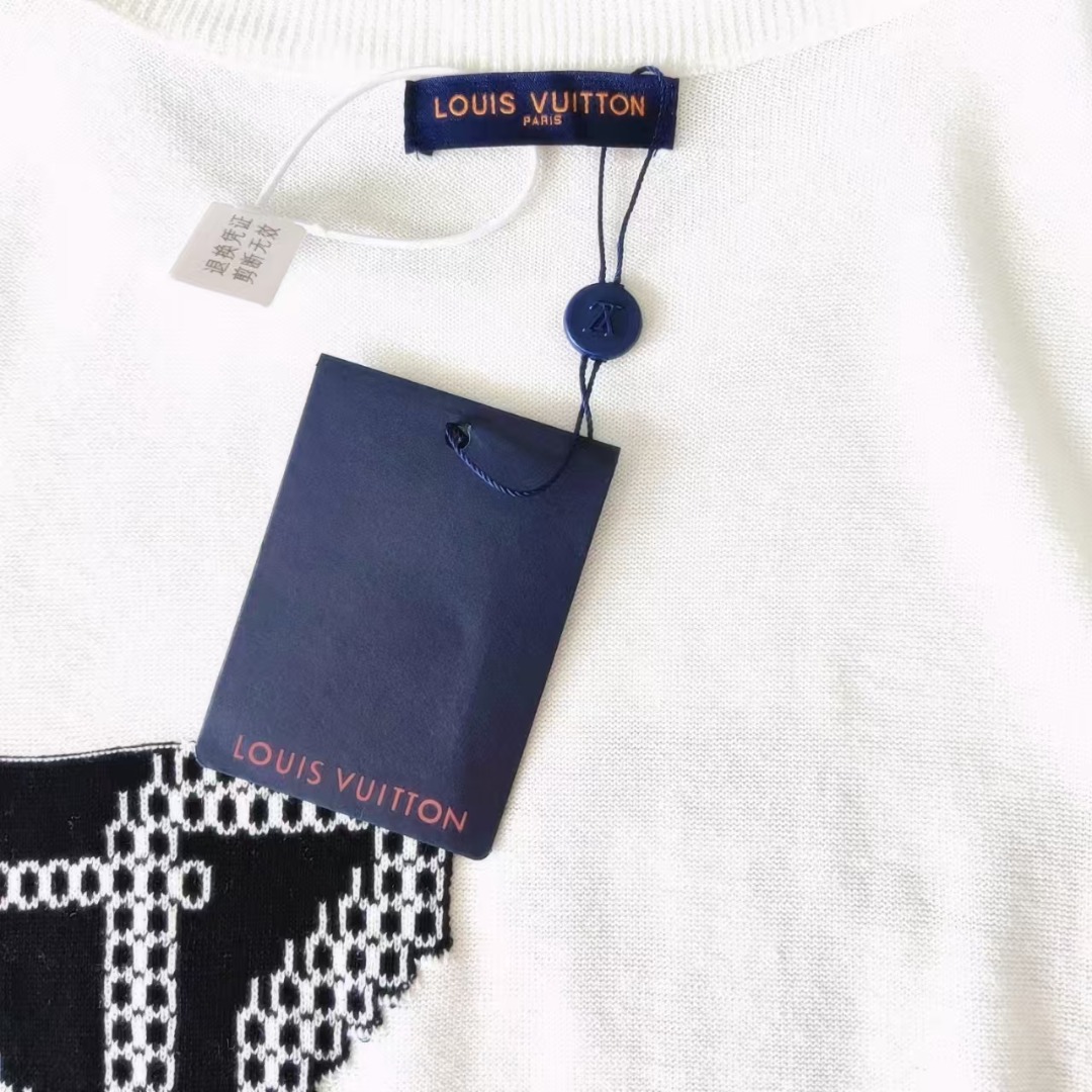 Louis vuitton/路易威登 经典大标识字母针织短袖