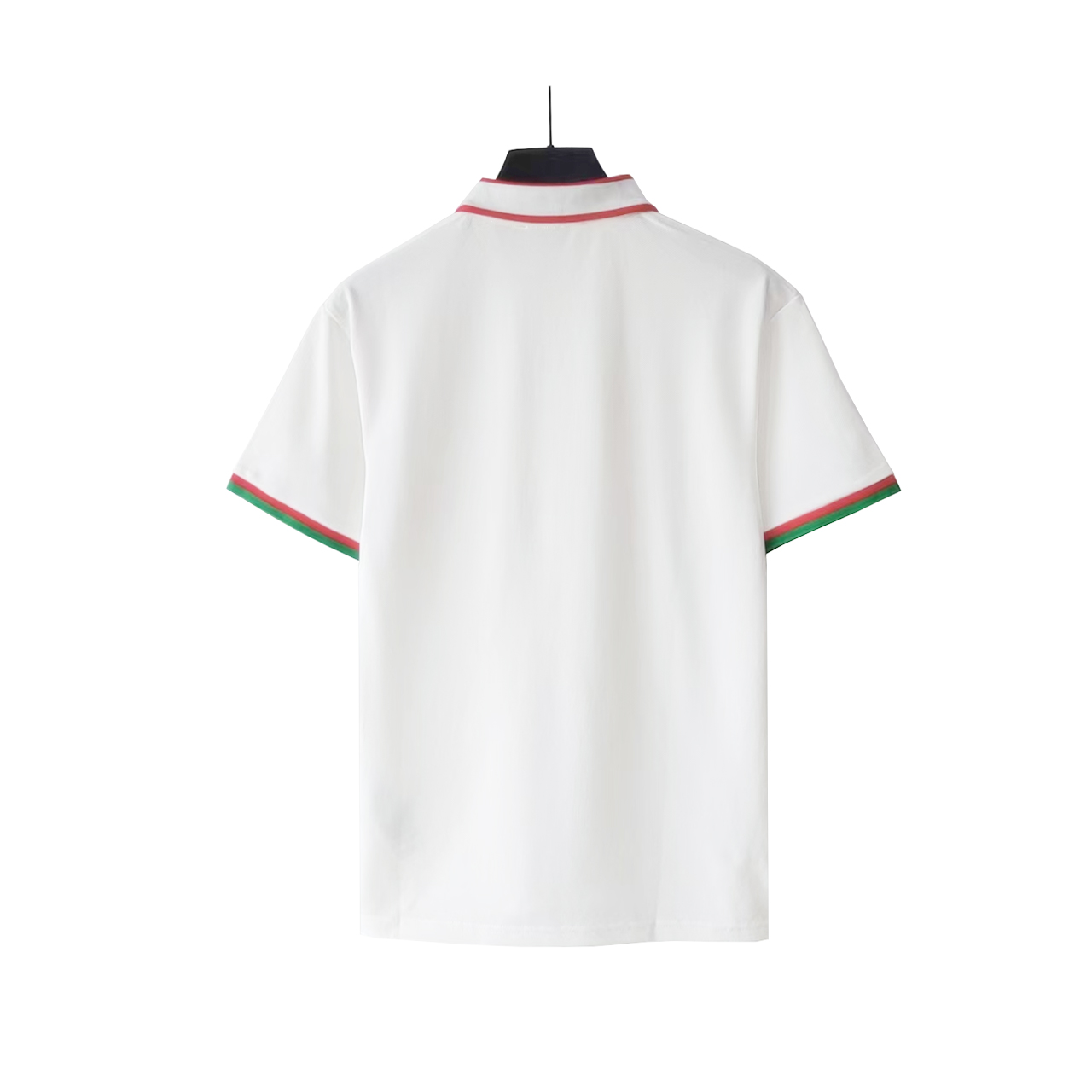 GUCCl/古驰 字母织带拼领双G字母logo衫 男女同款 休闲polo衫