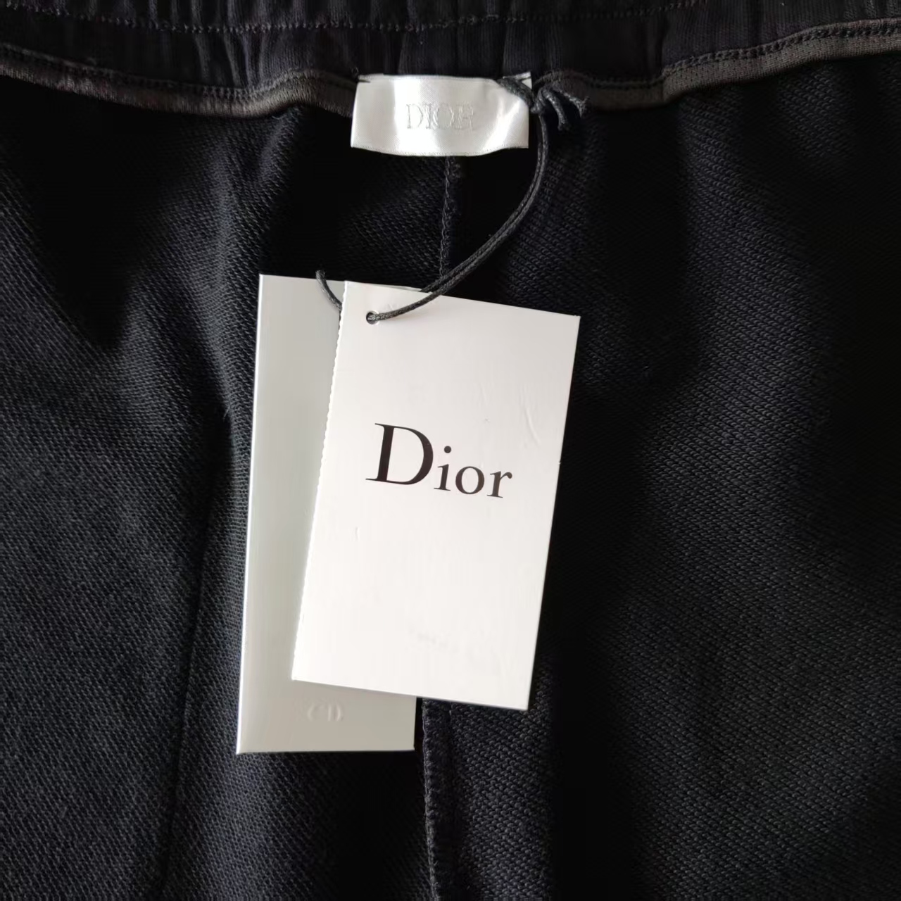 DIOR/迪奥 字母提花口袋拼接LoGO标识刺绣短裤 五分裤黑色