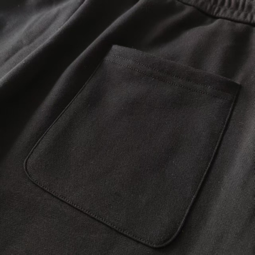 DIOR/迪奥 字母提花口袋拼接LoGO标识刺绣短裤 五分裤黑色