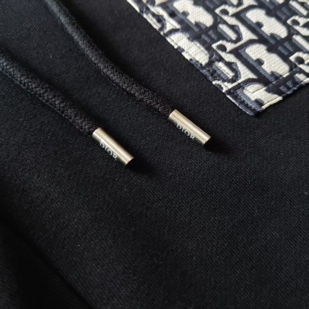 DIOR/迪奥 字母提花口袋拼接LoGO标识刺绣短裤 五分裤黑色