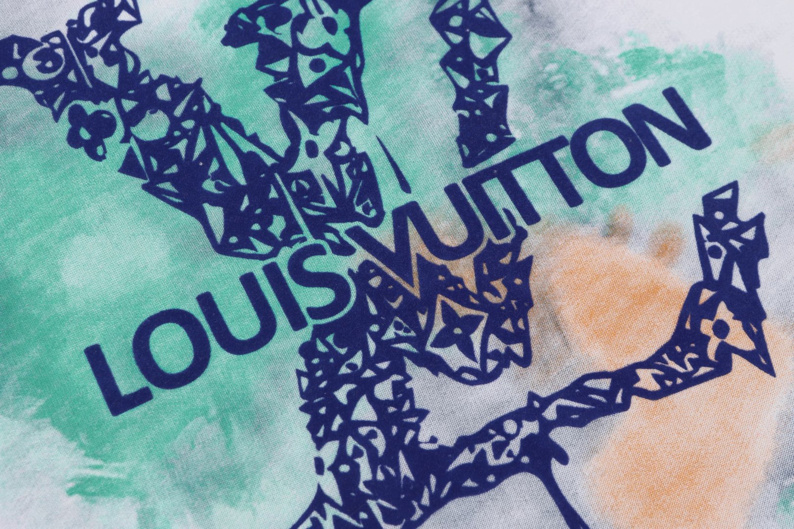 LOUIS VUITTON路易威登水墨渐变印花短袖