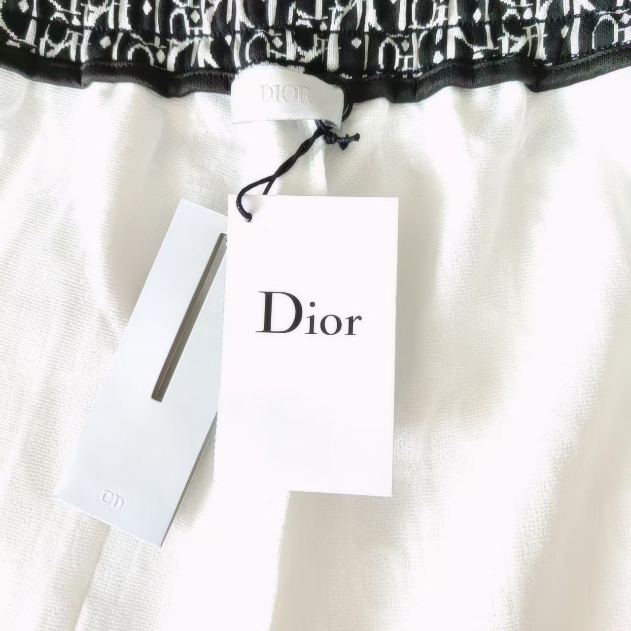 DIOR/迪奥 字母提花 织带拼接LoGO标识刺绣短裤 五分裤
