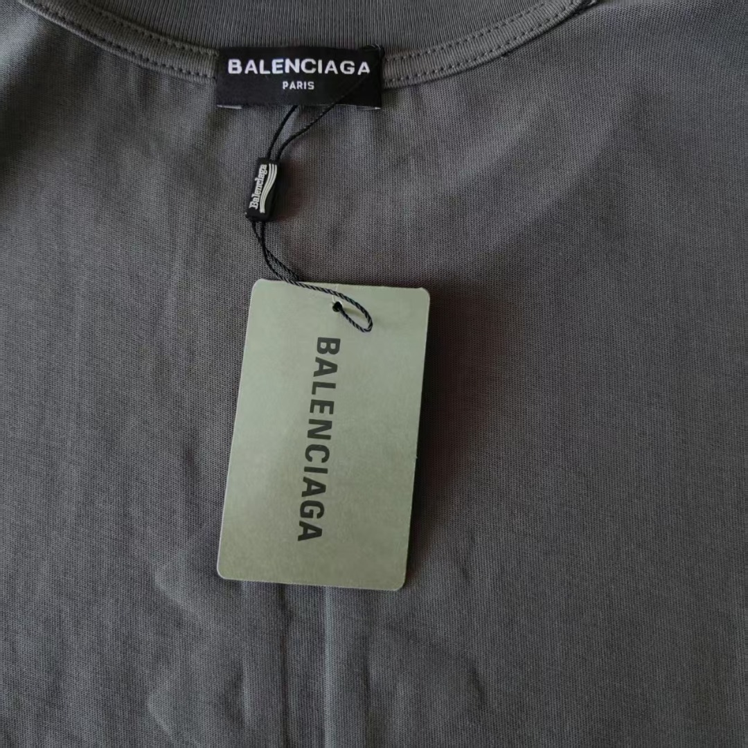 Balenciaga/巴黎世家 前后logo印花短袖T桖