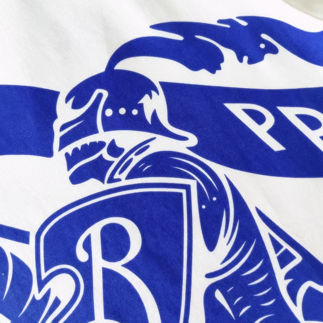 BURBERRY 巴宝莉 经典战马大Logo印花短袖黑色 白色-Chinese UA Cheap High Quatity Brand Clothes Bags handbags Sneakers wholesale wholesaler seller from China Factory suppliers Fashion Clothing Shoes best Quality Beautiful Price BURBERRY 巴宝莉 经典战马大Logo印花短袖黑色 白色