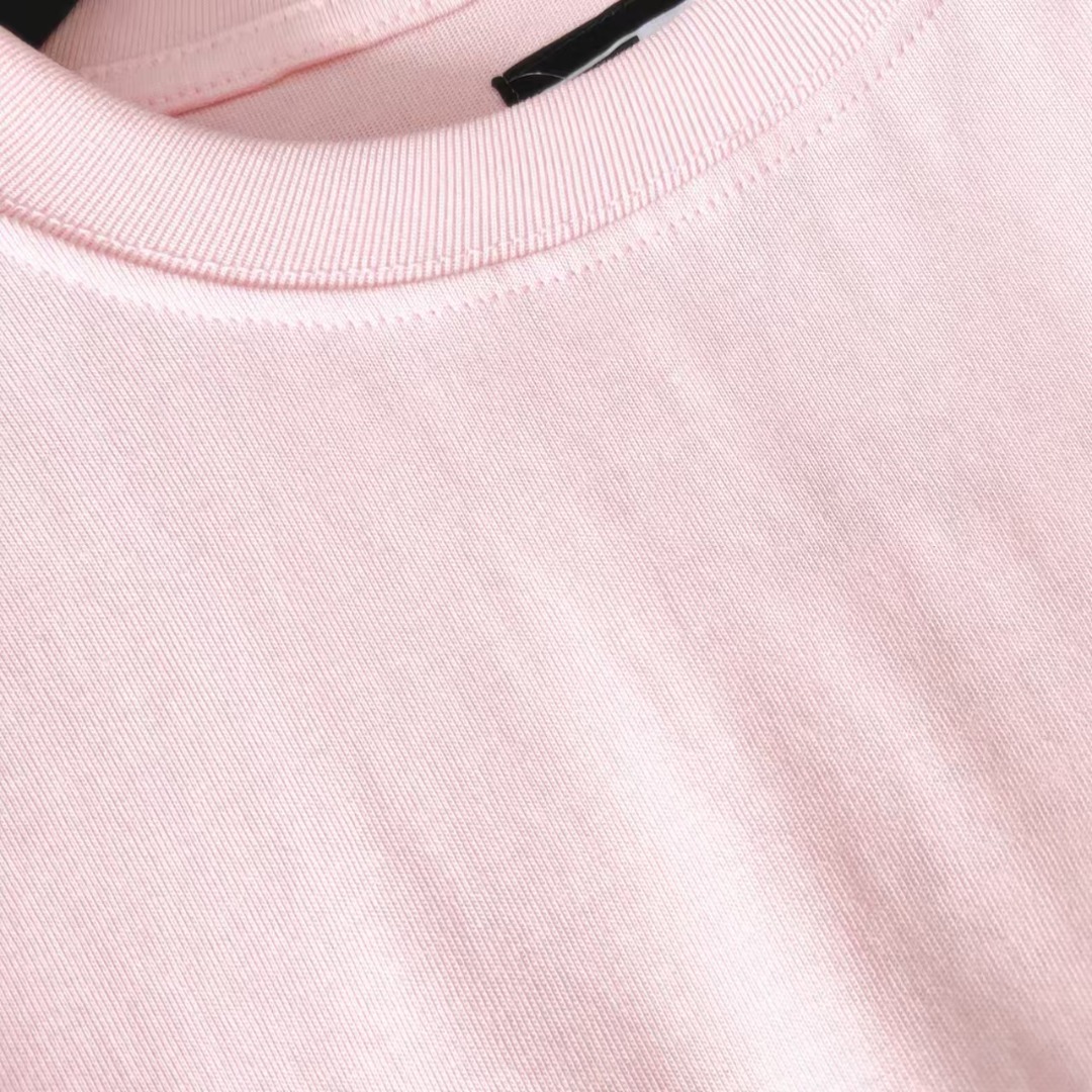 MLB 联名款 棕榈树落日浮雕短袖T桖奶油杏 粉色 蓝色