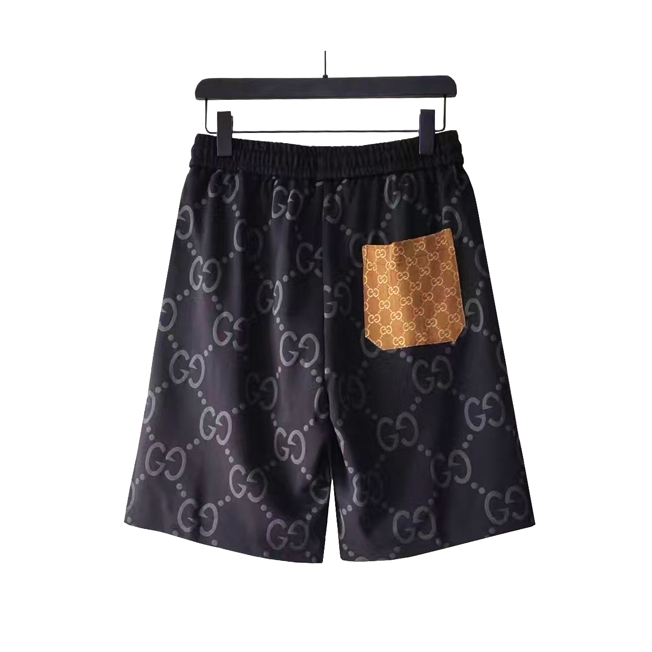 Gucci/古驰 满印双G字母印花短裤 五分裤 绿色 黑色-Chinese UA Cheap High Quatity Brand Clothes Bags handbags Sneakers wholesale wholesaler seller from China Factory suppliers Fashion Clothing Shoes best Quality Beautiful Price Gucci/古驰 满印双G字母印花短裤 五分裤 绿色 黑色