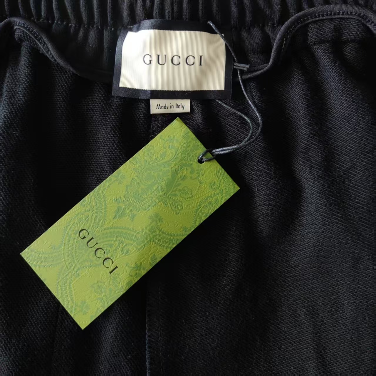 Gucci/古驰 满印双G字母印花短裤 五分裤 绿色 黑色-Chinese UA Cheap High Quatity Brand Clothes Bags handbags Sneakers wholesale wholesaler seller from China Factory suppliers Fashion Clothing Shoes best Quality Beautiful Price Gucci/古驰 满印双G字母印花短裤 五分裤 绿色 黑色