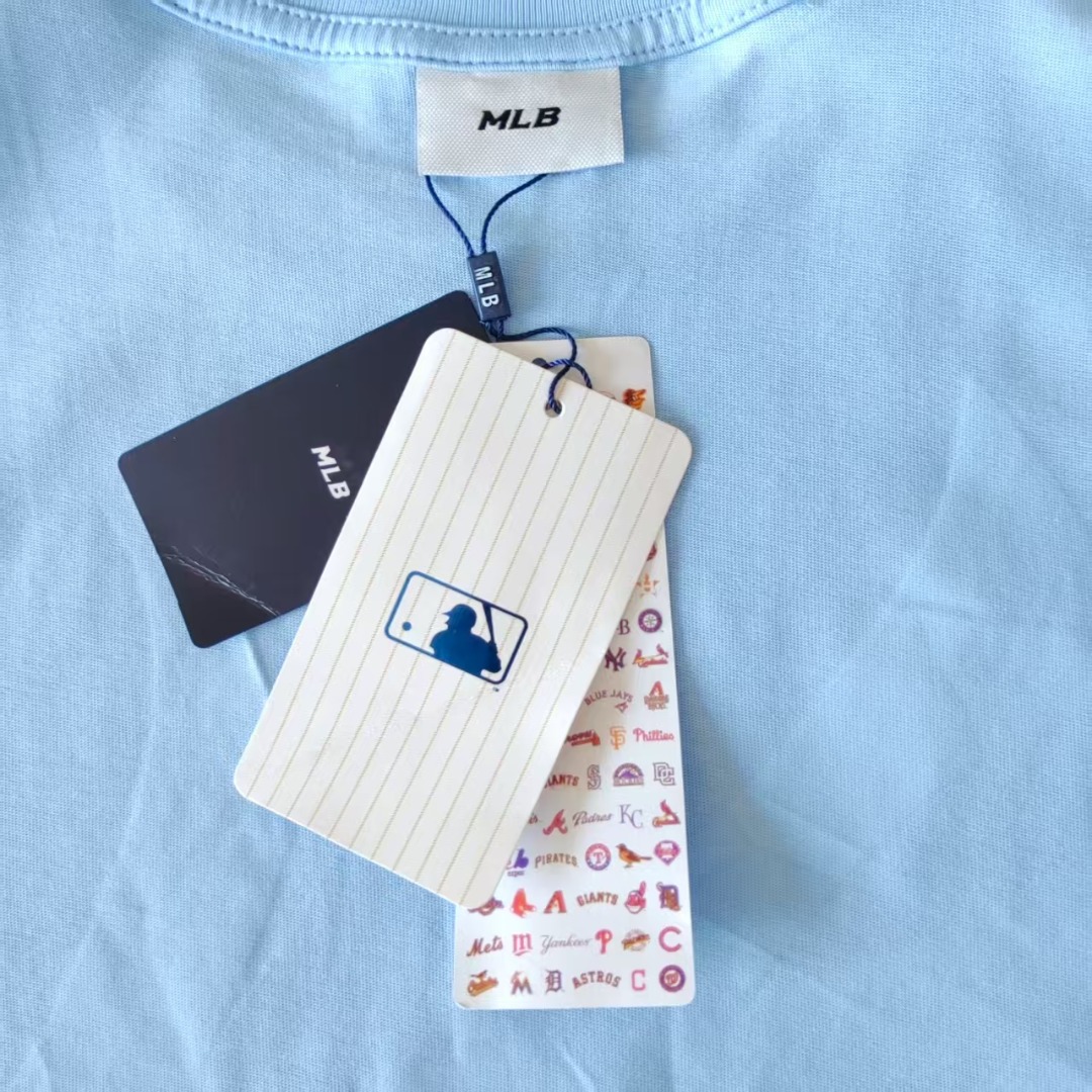 MLB 前后印花logo字母T恤 浅蓝清爽如夏日微风 藏青 米白 天蓝-Chinese UA Cheap High Quatity Brand Clothes Bags handbags Sneakers wholesale wholesaler seller from China Factory suppliers Fashion Clothing Shoes best Quality Beautiful Price MLB 前后印花logo字母T恤 浅蓝清爽如夏日微风 藏青 米白 天蓝