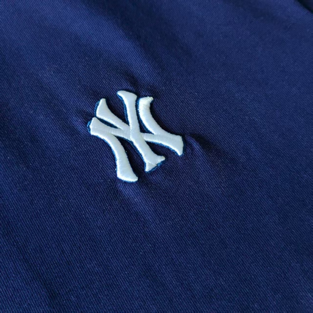 MLB 后背腰果花NY字母大印花T恤 搭配精致腰果花边框 白色 黑色 藏青 天蓝-Chinese UA Cheap High Quatity Brand Clothes Bags handbags Sneakers wholesale wholesaler seller from China Factory suppliers Fashion Clothing Shoes best Quality Beautiful Price MLB 后背腰果花NY字母大印花T恤 搭配精致腰果花边框 白色 黑色 藏青 天蓝