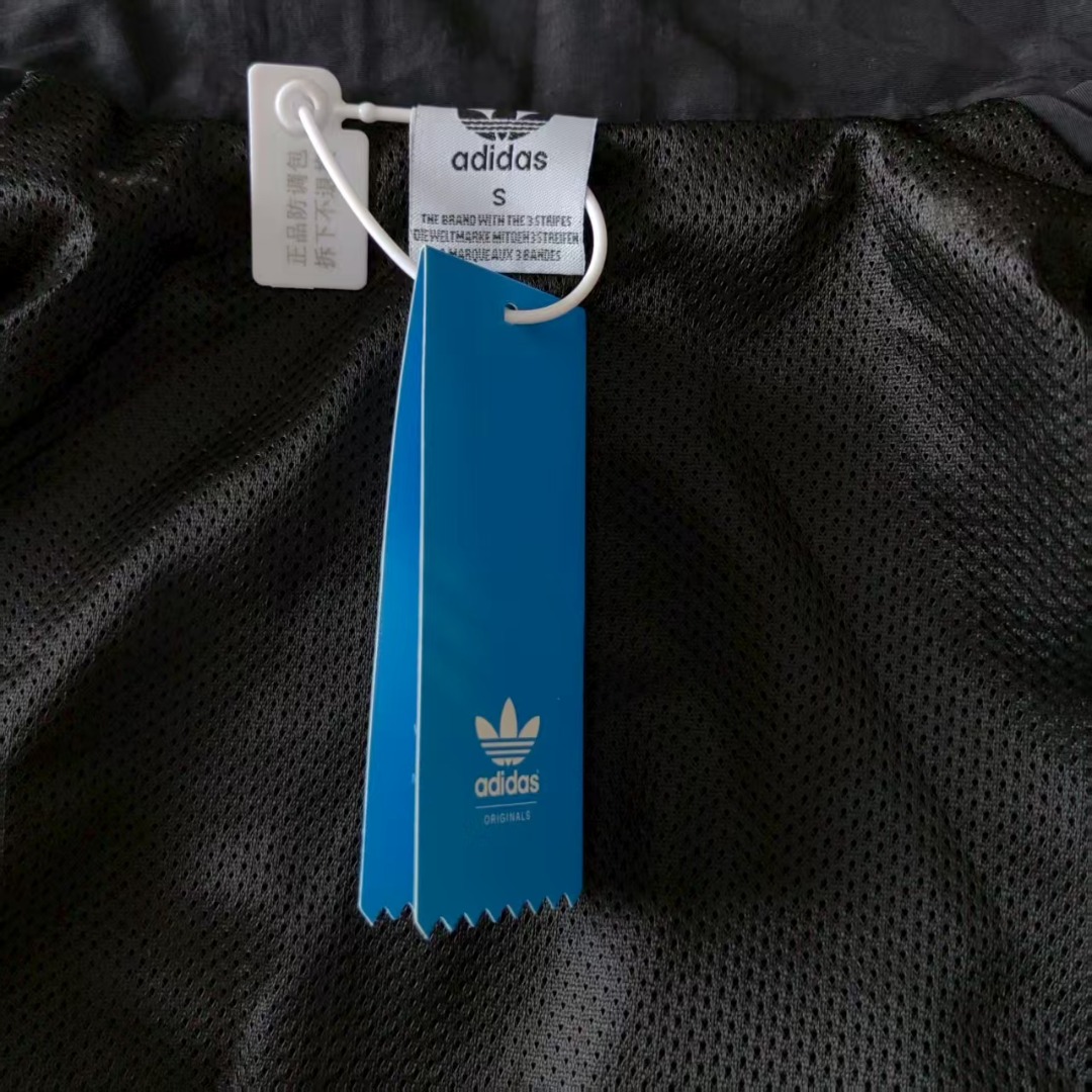 Adidas/阿迪达斯刺绣 短款拉链开衫外套上衣夹克
