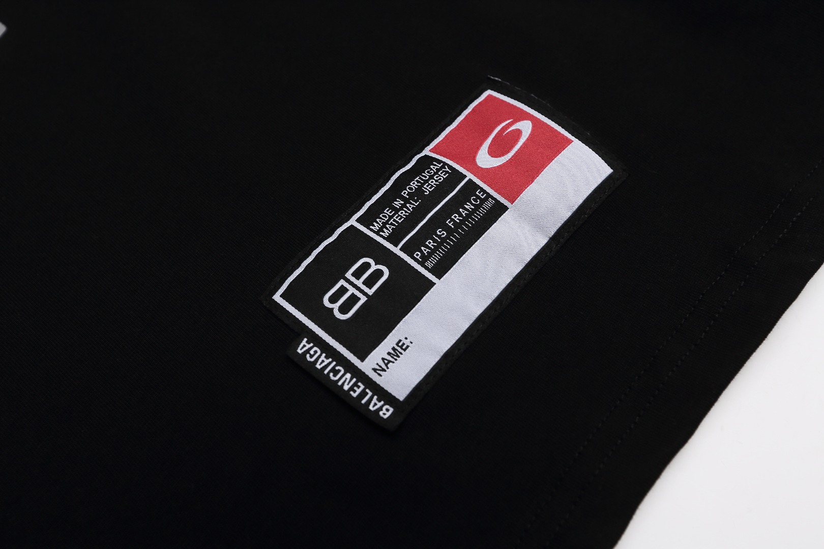 BALENCIAGA/巴黎世家篮球复古10号情侣休闲圆领长袖 白色 黑色