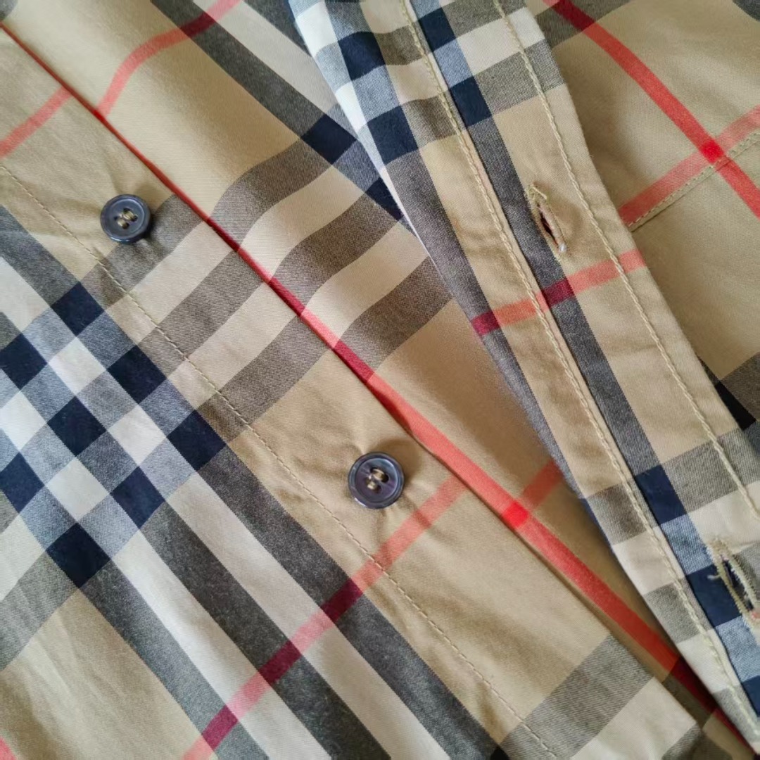 BURBERRY/巴宝莉 经典红线款长袖衬衫 B家色织条纹面料
