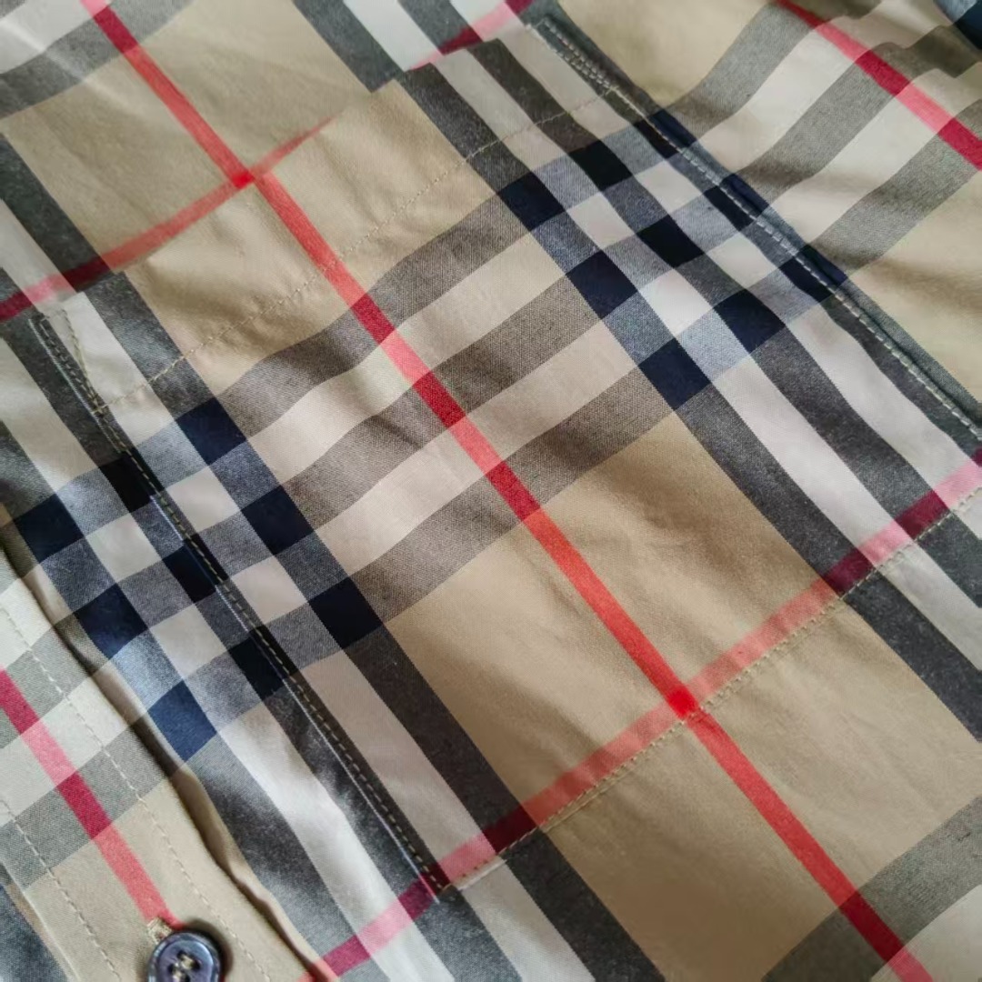 BURBERRY/巴宝莉 经典红线款长袖衬衫 B家色织条纹面料