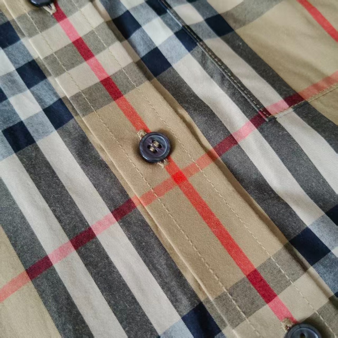 BURBERRY/巴宝莉 经典红线款长袖衬衫 B家色织条纹面料