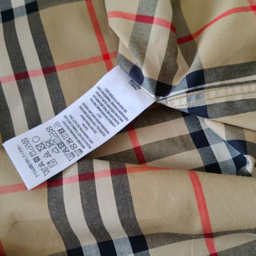 BURBERRY/巴宝莉 经典红线款长袖衬衫 B家色织条纹面料