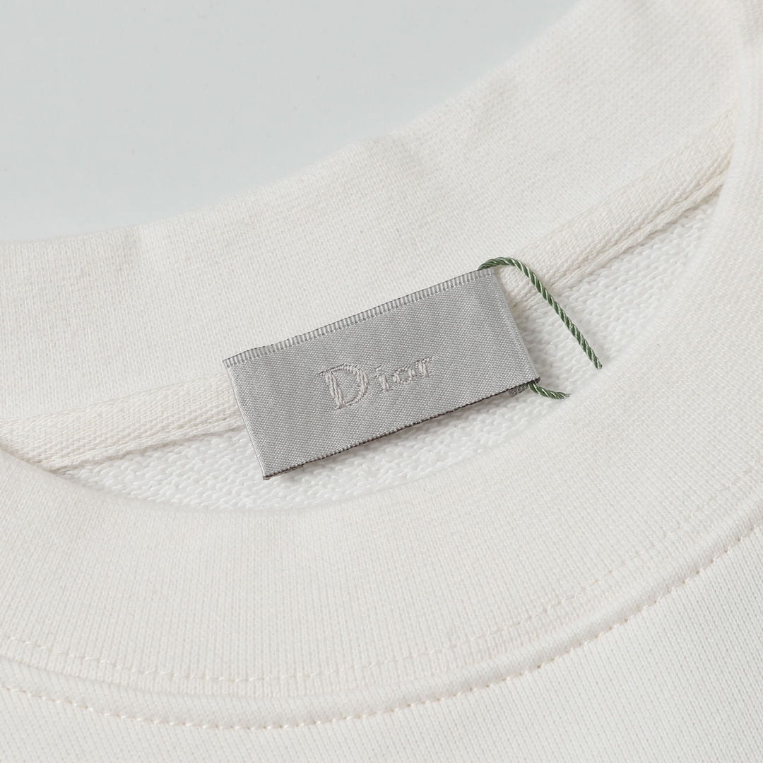 DIOR/迪奥 3D立体裂纹印花毛圈圆领卫衣