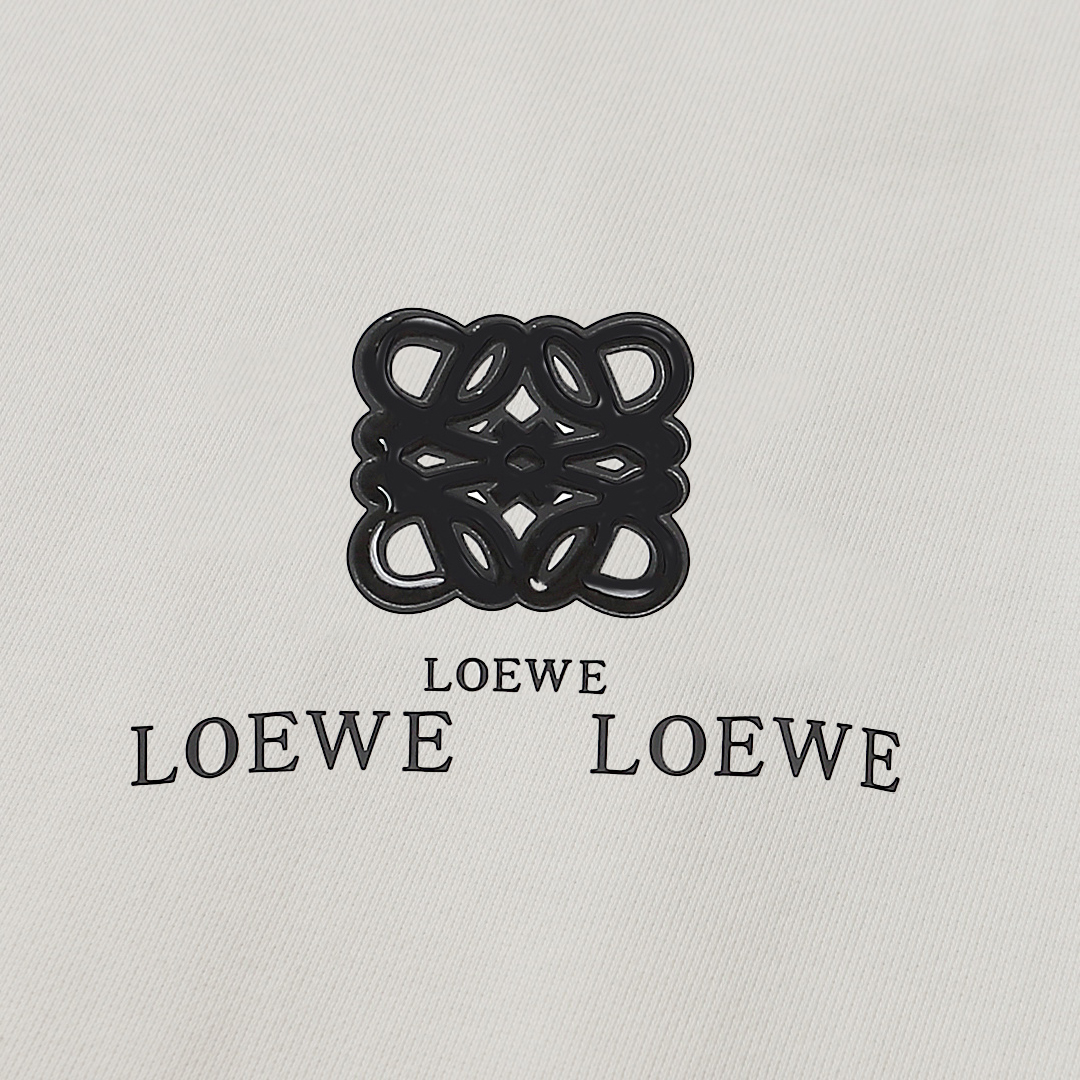 LOEWE/罗意威立体LOGO字母硅胶毛圈圆领卫衣