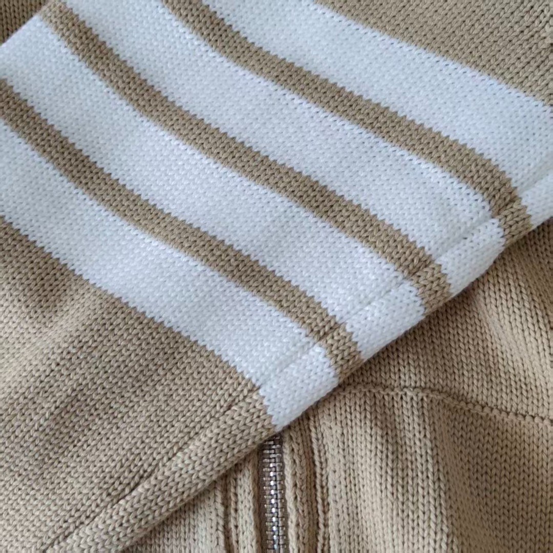 THOM BROWNE 汤姆布朗 TB四条杠后背帆船图案拉链毛衣 藏青色/灰色/白色/卡其/黑色