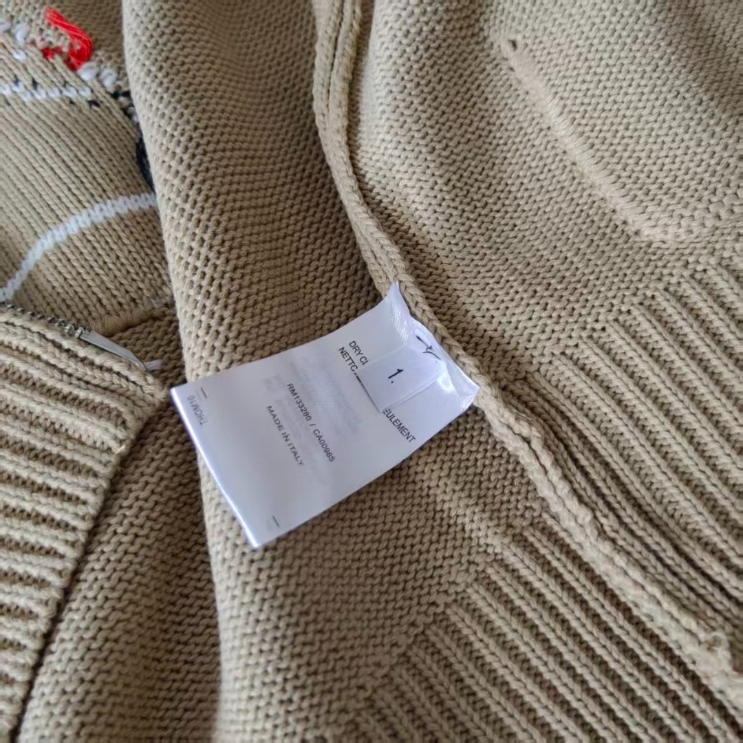 THOM BROWNE 汤姆布朗 TB四条杠后背帆船图案拉链毛衣 藏青色/灰色/白色/卡其/黑色