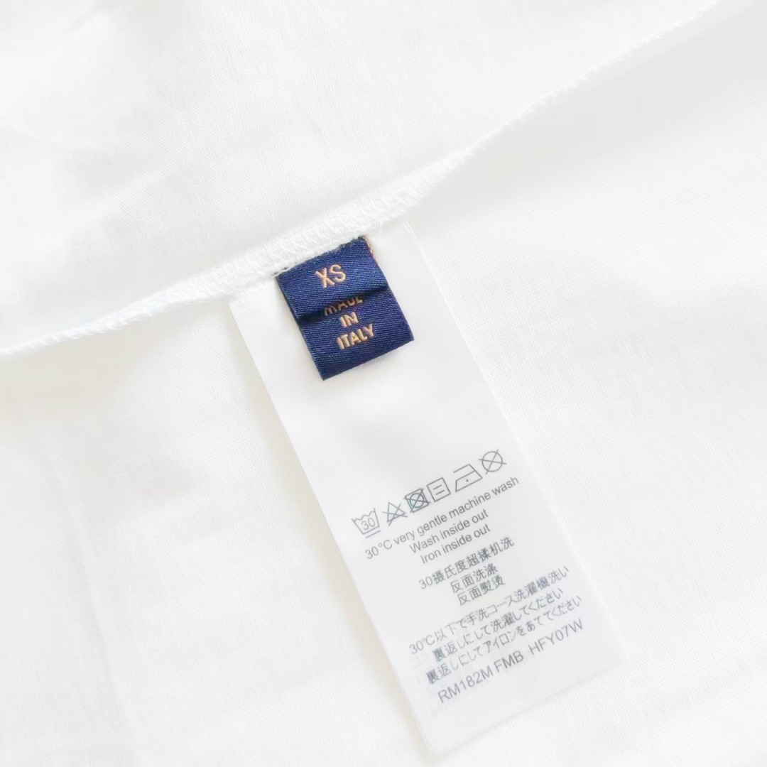 LOUIS VUITTON 路易 登威 胸前南瓜印花短袖T恤黑色 白色