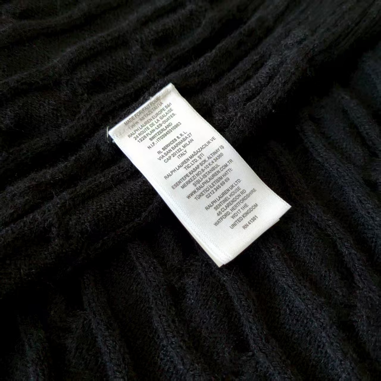 Ralph Lauren/拉夫劳伦 纯色LOGO刺绣圆领套头长袖毛衣黑色 藏青 卡其 灰色