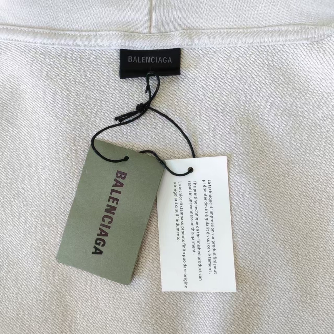 巴黎世家 Balenciaga wifi520限定连帽卫衣黑色 杏色