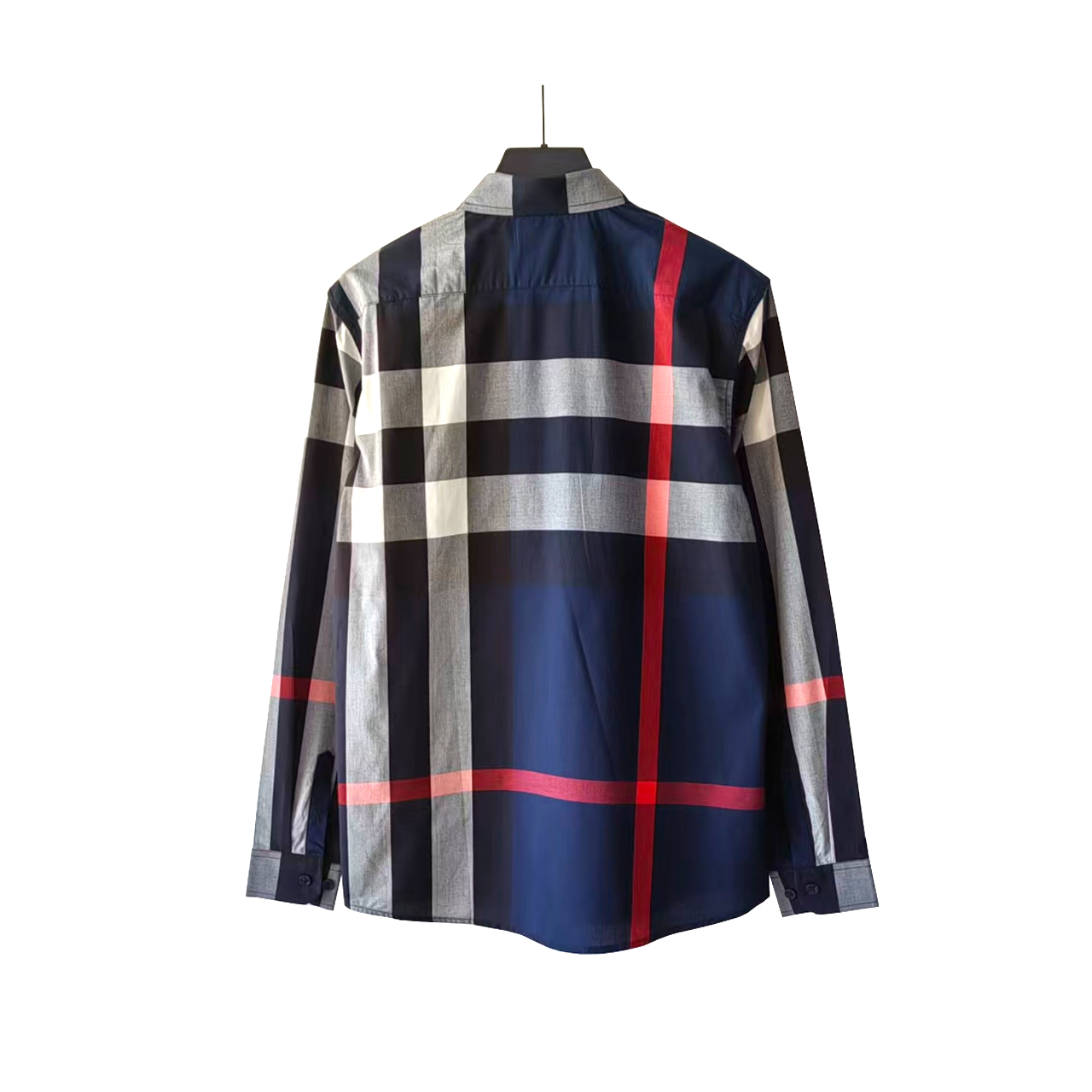 Burberry/巴宝莉 藏青色格子经典衬衫