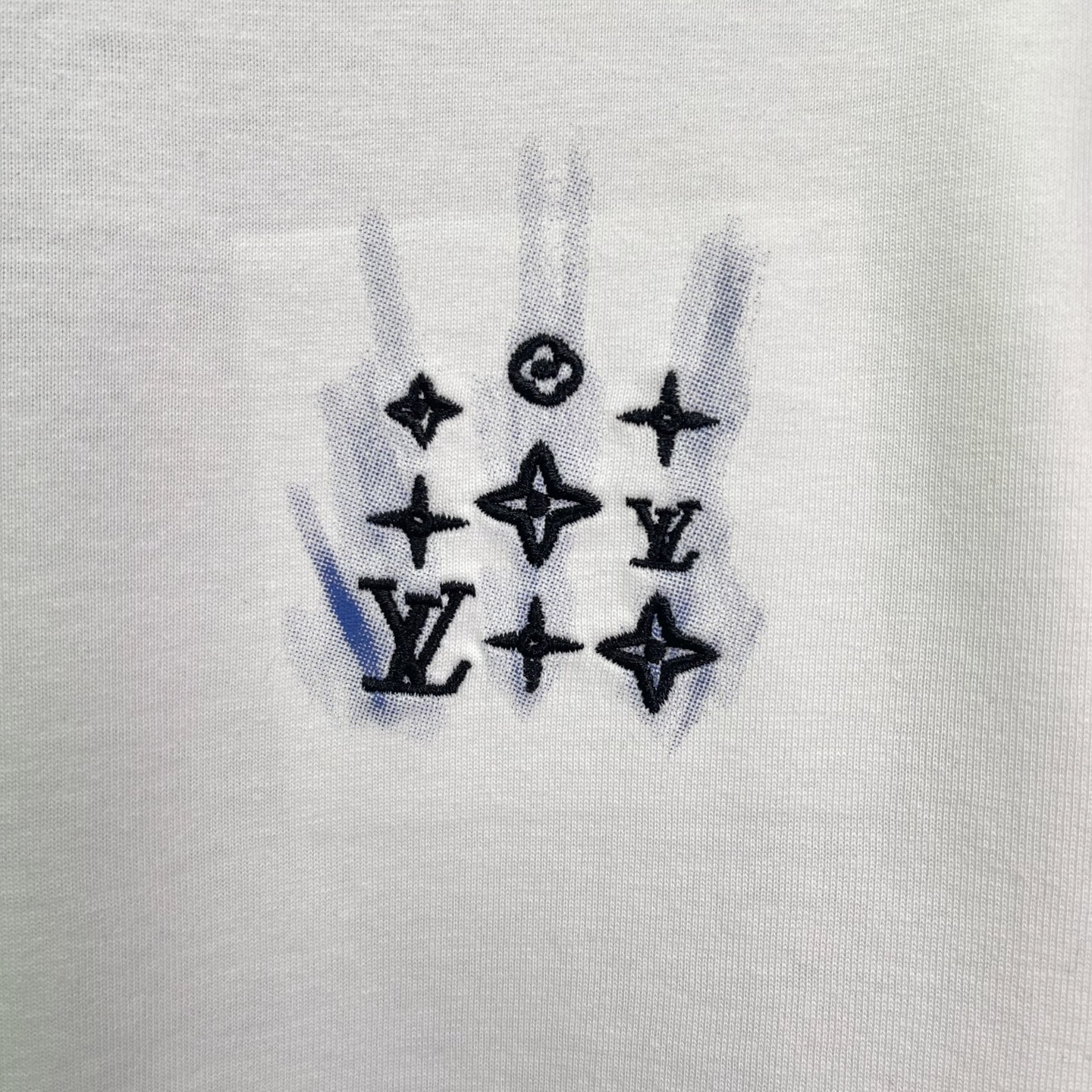 LOUIS VUITTON 路易威登 星光点点刺绣短袖 黑色 白色