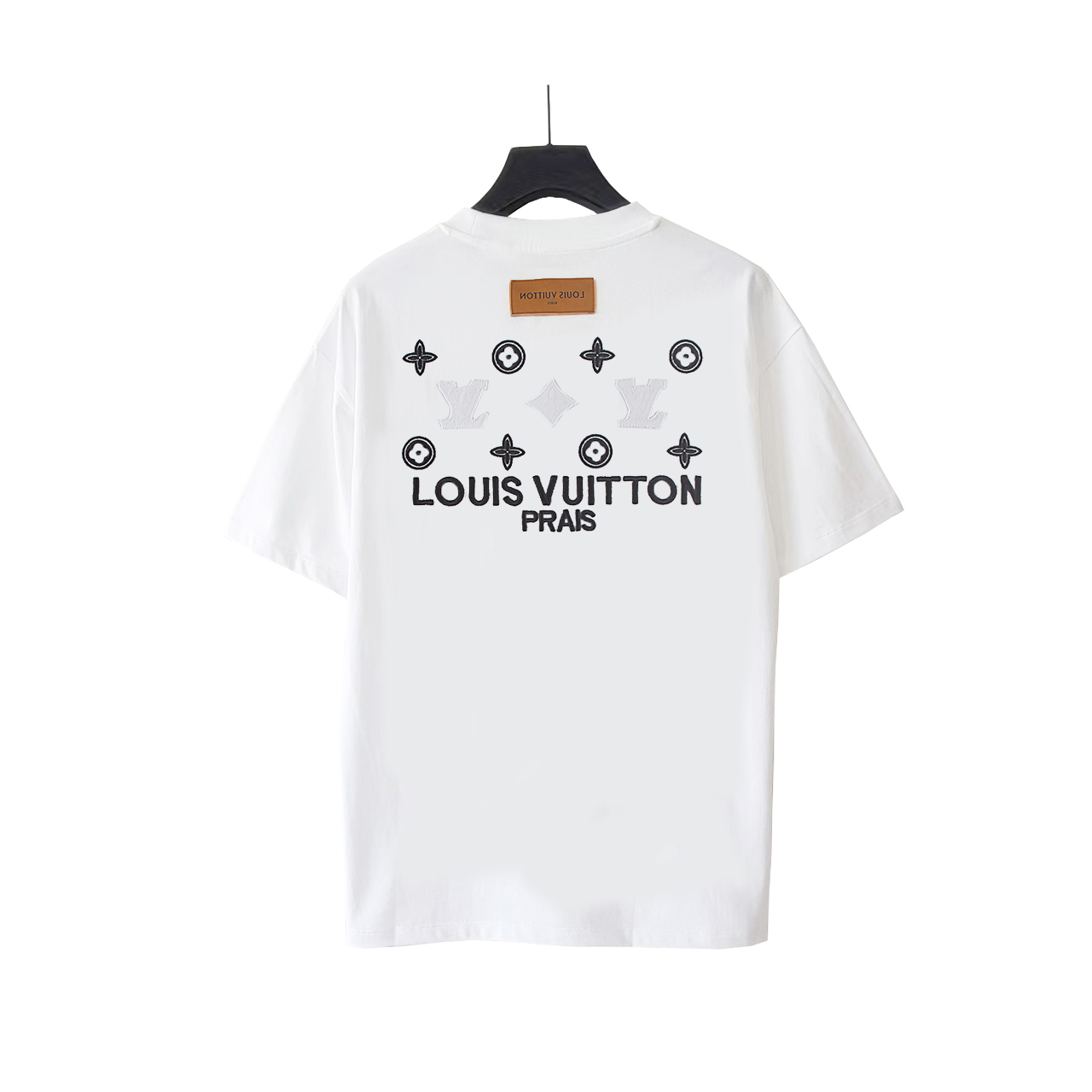 LOUIS VUITTON路易威登 贴布刺绣老花短袖 黑 白-Top High Quatity Cheap Sneakers Fashion Clothing Clothes Bags handbags Shoes of all Brand wholesale With The best Quality And Beautiful Price from China Factory Chinese suppliers wholesaler seller LOUIS VUITTON路易威登 贴布刺绣老花短袖 黑 白