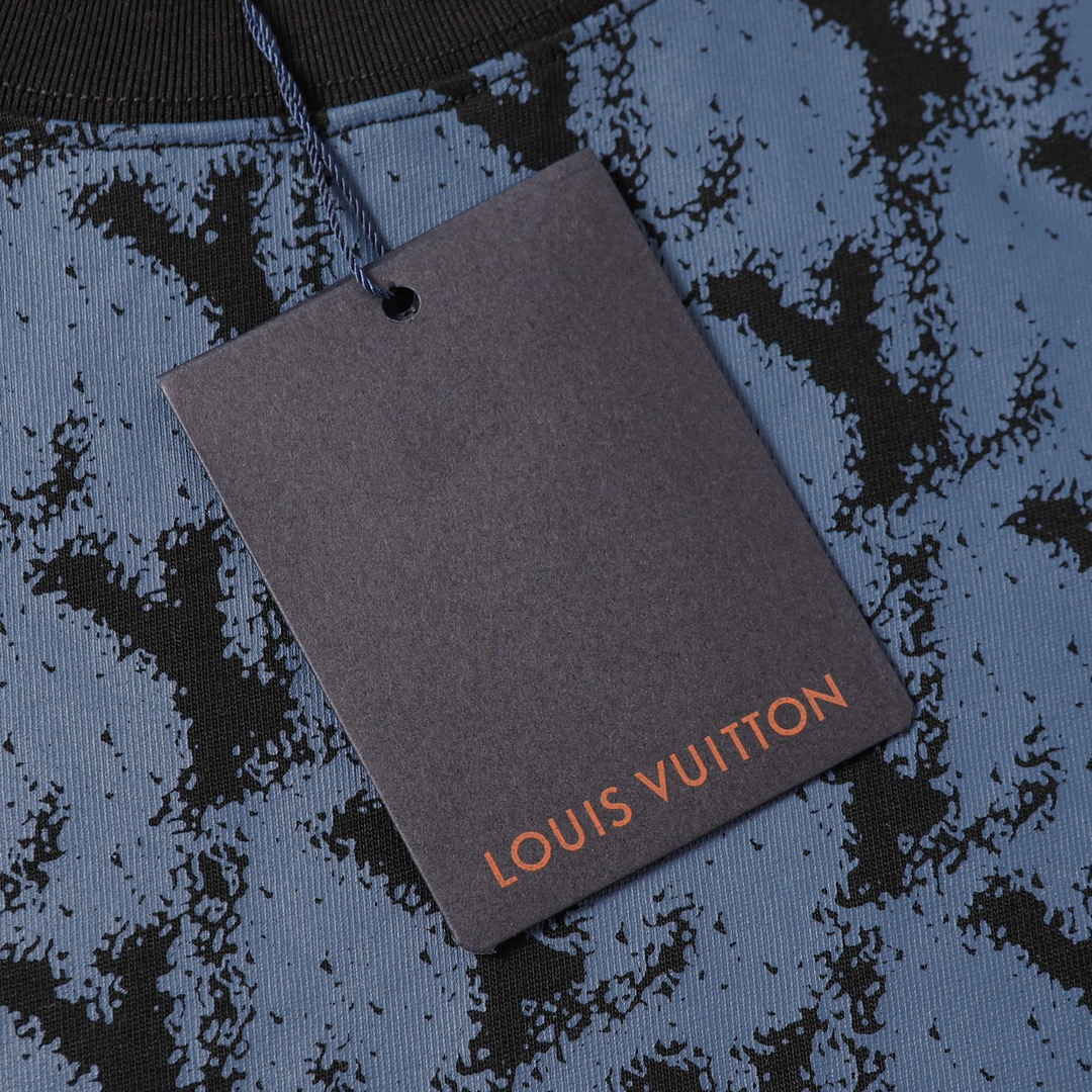 LOUIS VUITTON/路易威登 前身满印标识短袖T恤