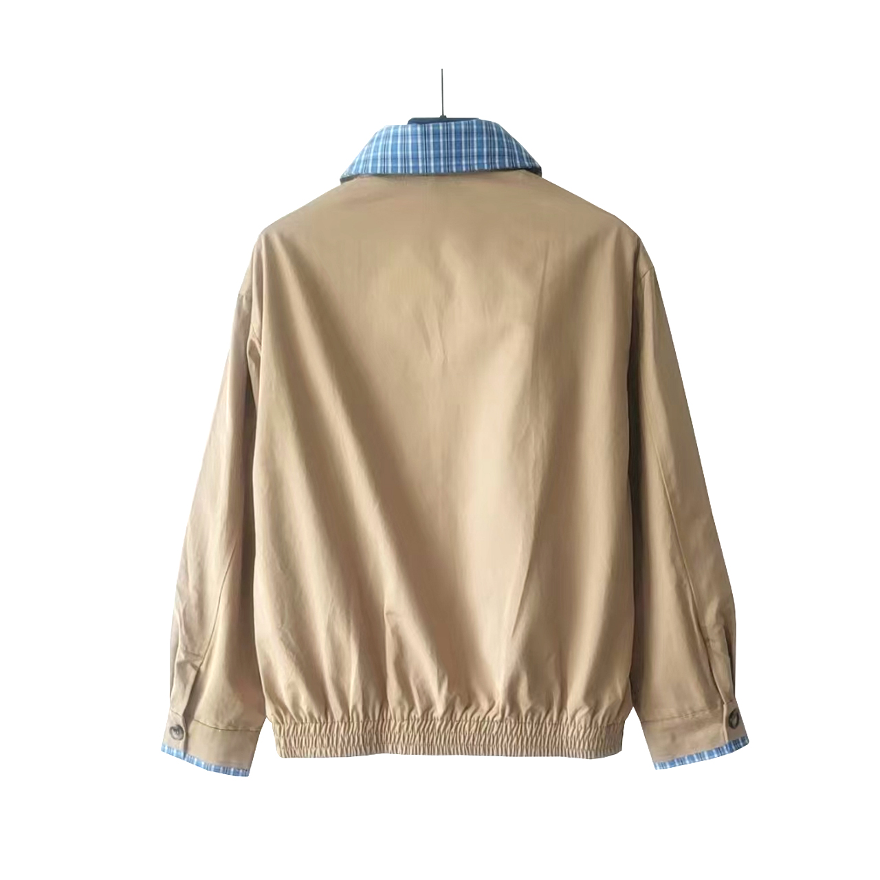 MIU MIU 缪缪 25SS 双领复古格纹工装夹克 卡其色-莆田鞋,莆田鞋货源,高仿鞋,高仿鞋货源,安福档口,莆田高仿鞋,莆田鞋批发,高仿鞋批发,莆田高仿运动鞋,高仿运动鞋,莆田运动鞋 MIU MIU 缪缪 25SS 双领复古格纹工装夹克 卡其色