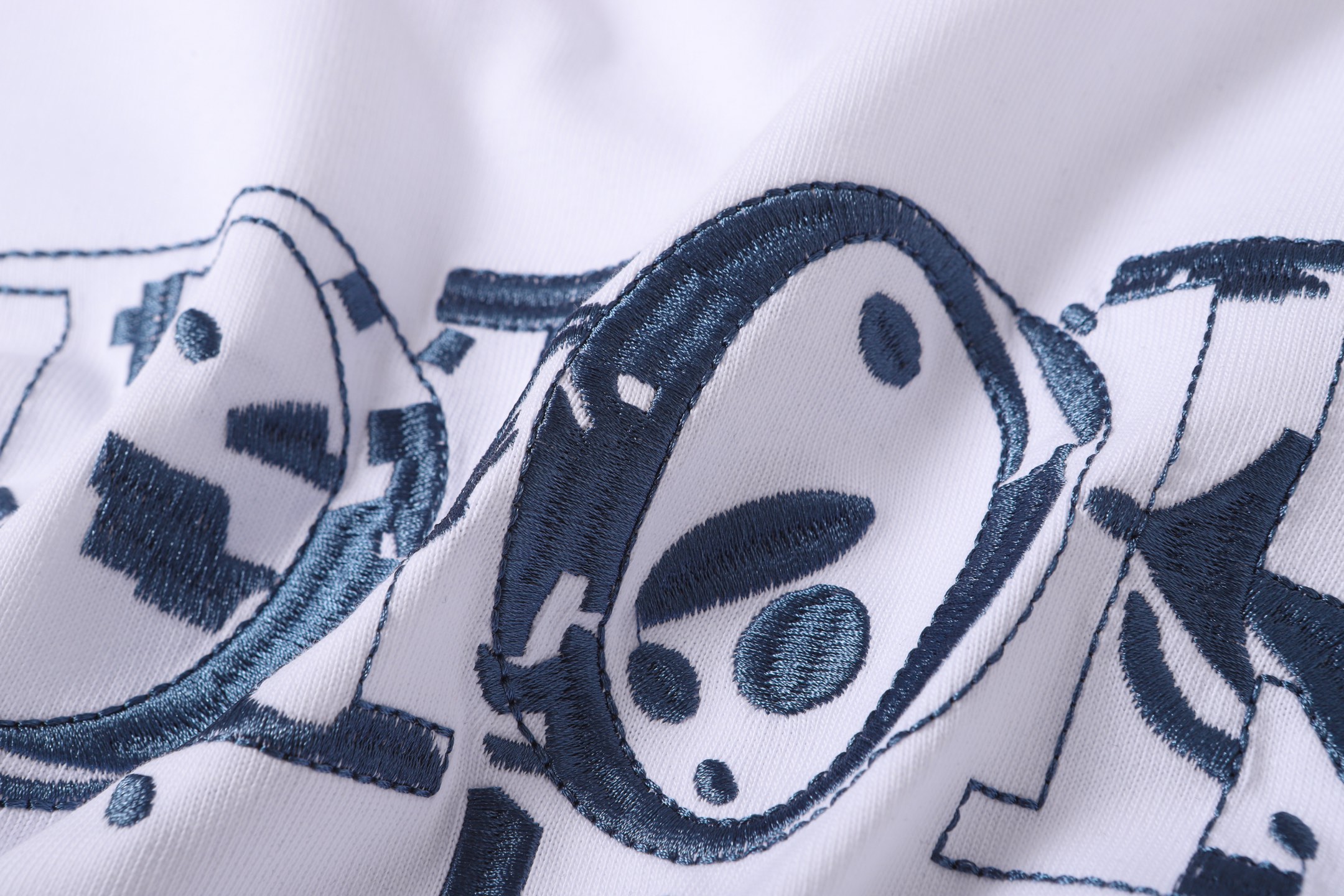 Dior迪奥 进口机器高精密字母 树叶logo 刺绣短袖 高品质320克圆领短袖T恤 Dior迪奥 进口机器高精密字母 树叶logo 刺绣短袖 高品质320克圆领短袖T恤
