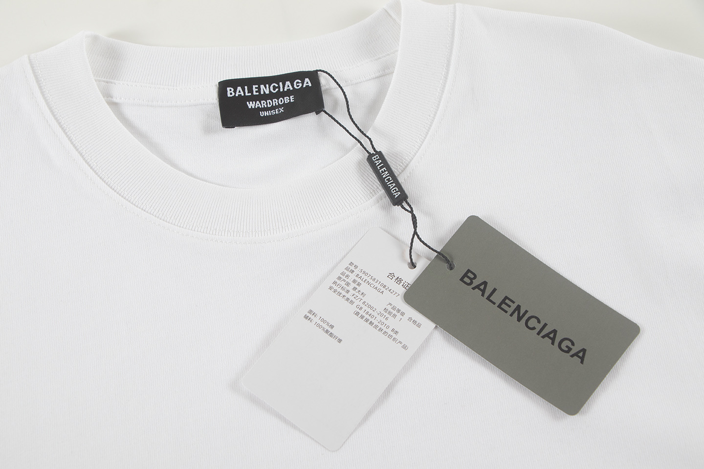 BALENClAGA/巴黎世家 贴布刺绣袖章短袖